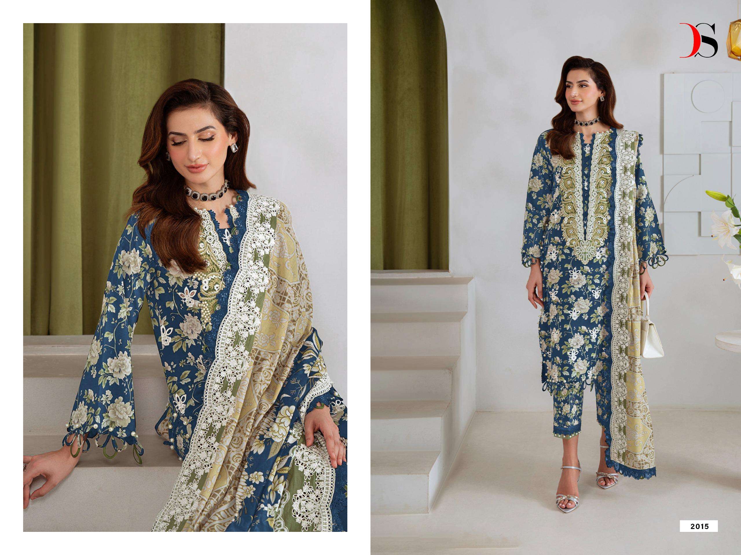 DEEPSY SUITS JADE BAGH COTTON HEAVY PATCH EMBROIDERY WORK SALWAR KAMEEZ 