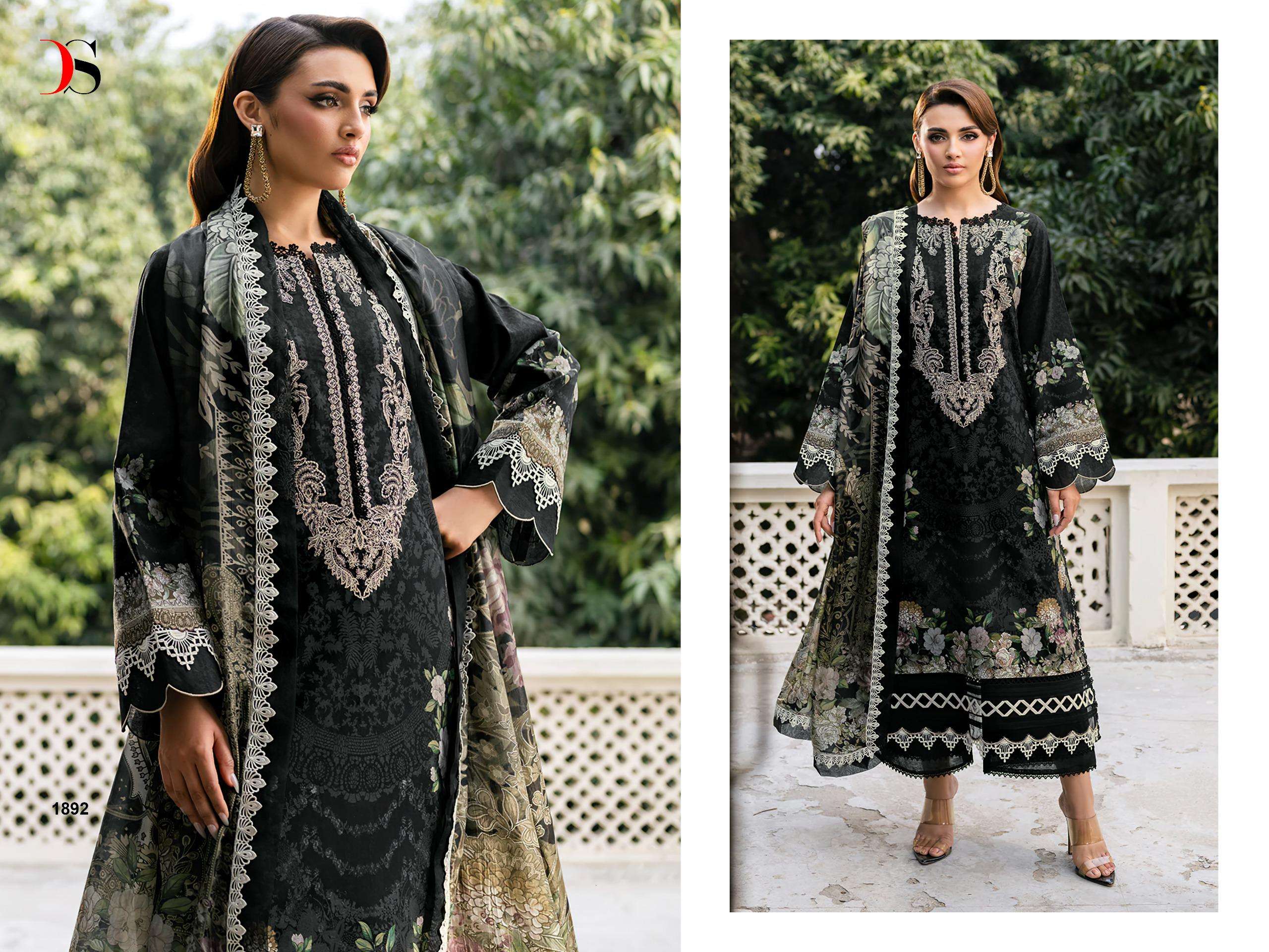 DEEPSY SUITS JADE ELARA COTTON HEAVY PATCH EMBROIDERY WORK SUIT