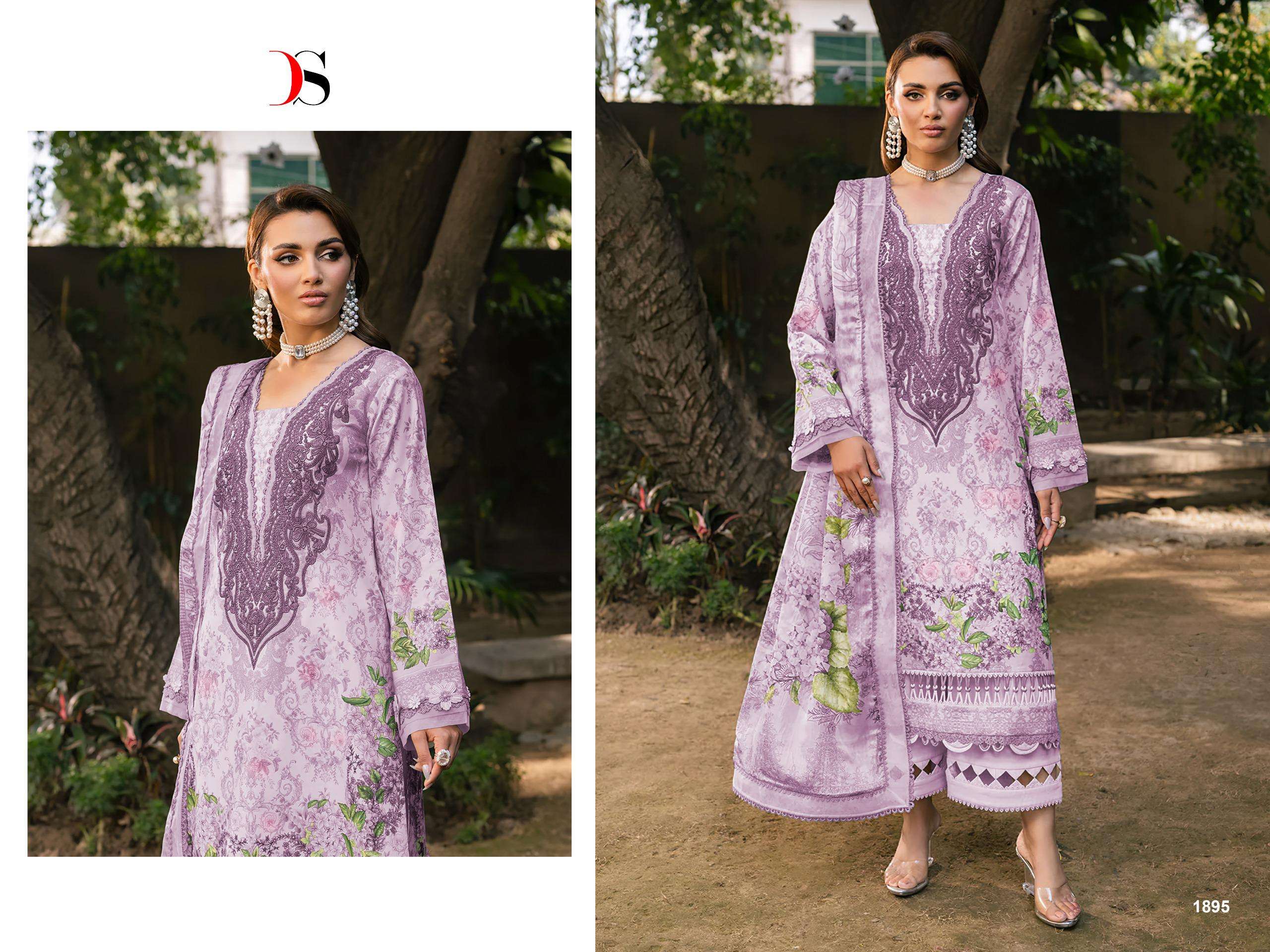 DEEPSY SUITS JADE ELARA COTTON HEAVY PATCH EMBROIDERY WORK SUIT