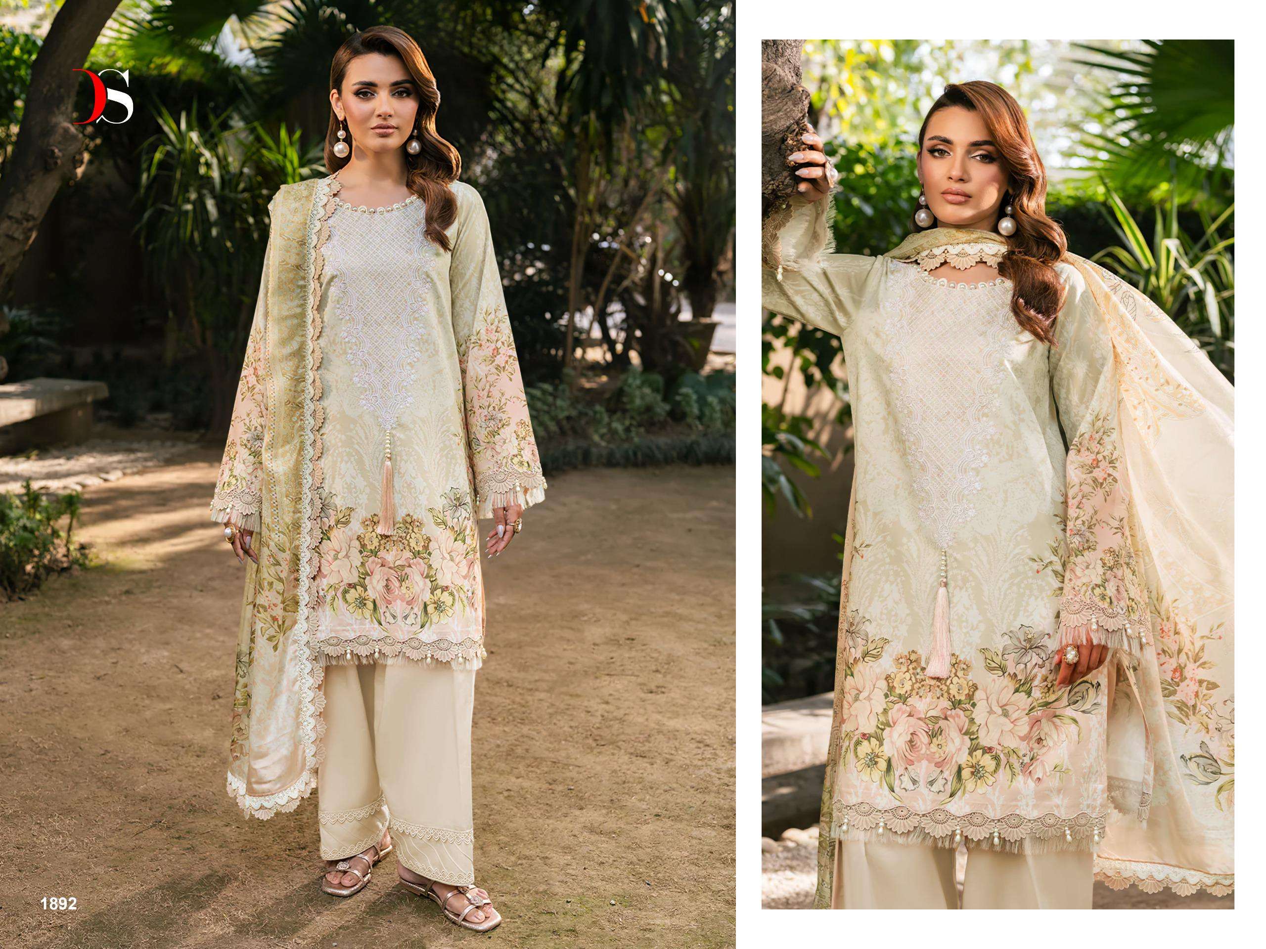 DEEPSY SUITS JADE ELARA VOL 2 COTTON HEAVY PATCH EMBROIDERY WORK SUIT
