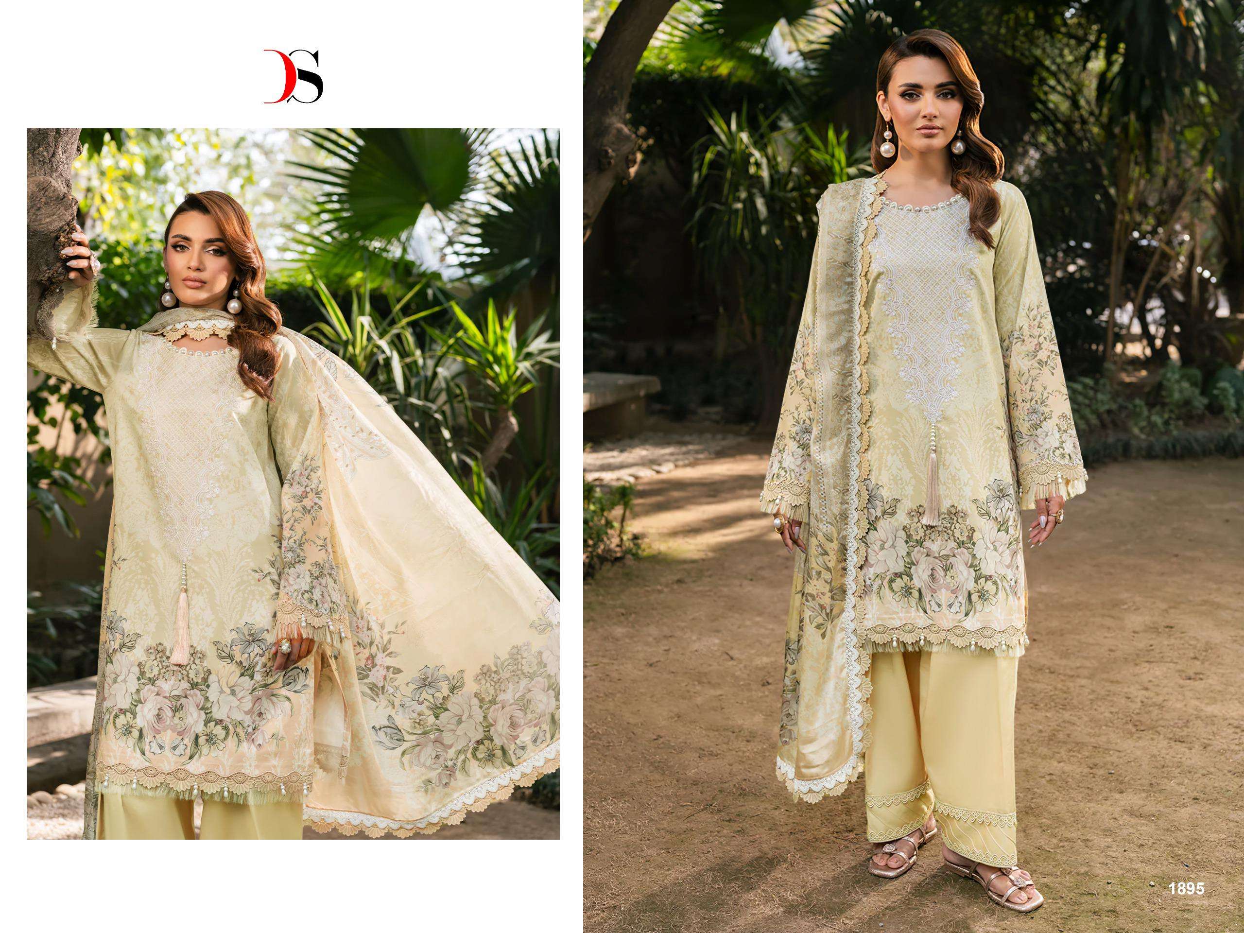 DEEPSY SUITS JADE ELARA VOL 2 COTTON HEAVY PATCH EMBROIDERY WORK SUIT