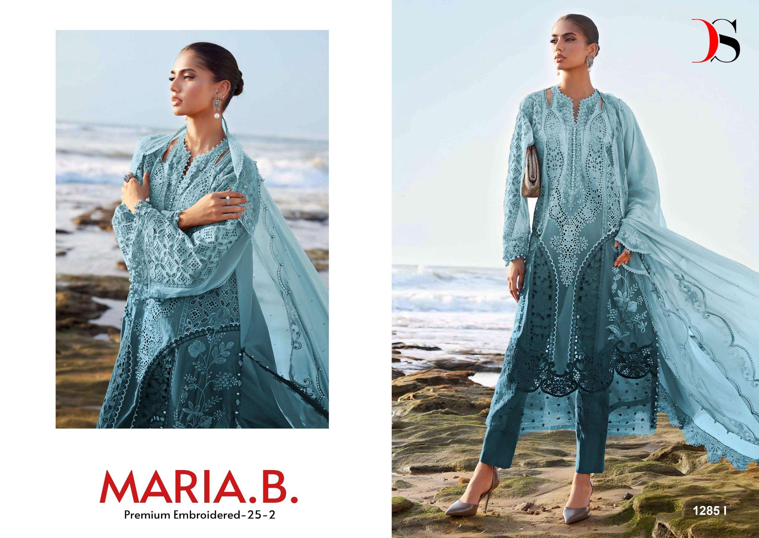 DEEPSY SUITS MARIA B PREMIUM EMBROIDERED 25 VOL 2 HIT DESIGN 1285 IJKLM