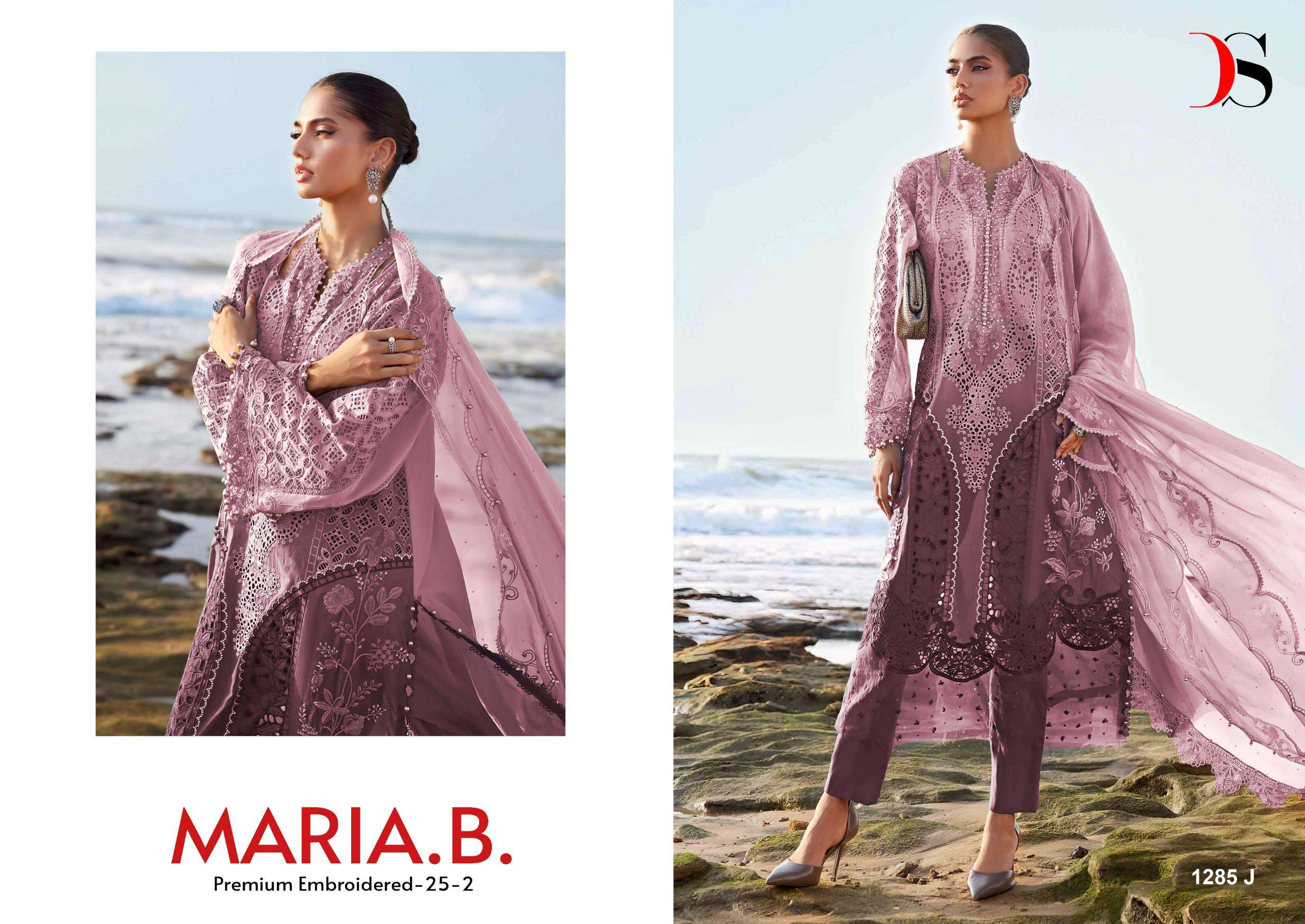 DEEPSY SUITS MARIA B PREMIUM EMBROIDERED 25 VOL 2 HIT DESIGN 1285 IJKLM