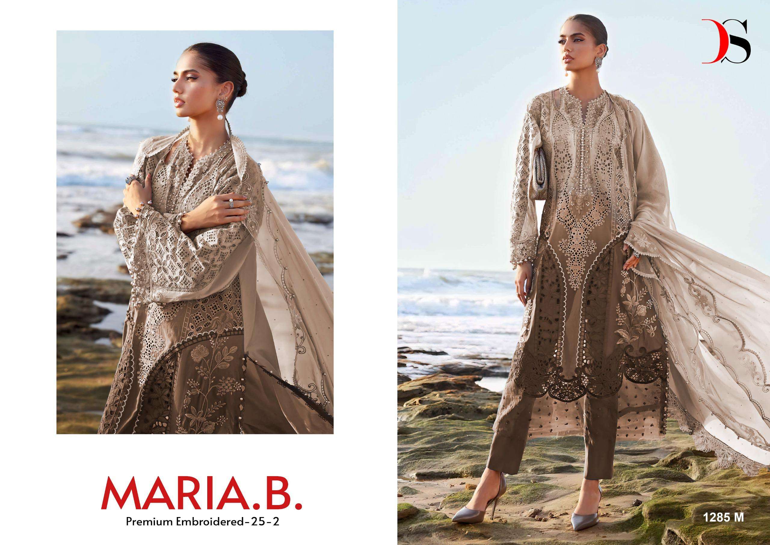 DEEPSY SUITS MARIA B PREMIUM EMBROIDERED 25 VOL 2 HIT DESIGN 1285 IJKLM