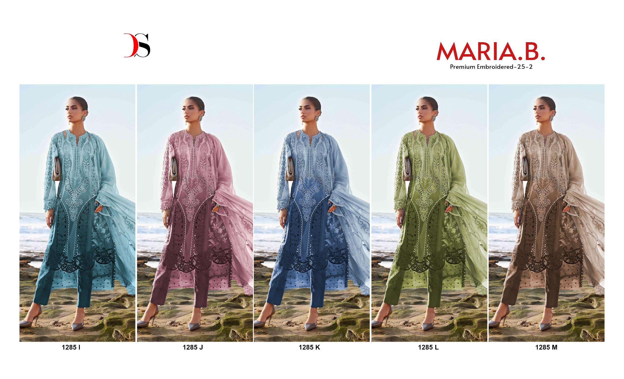 DEEPSY SUITS MARIA B PREMIUM EMBROIDERED 25 VOL 2 HIT DESIGN 1285 IJKLM