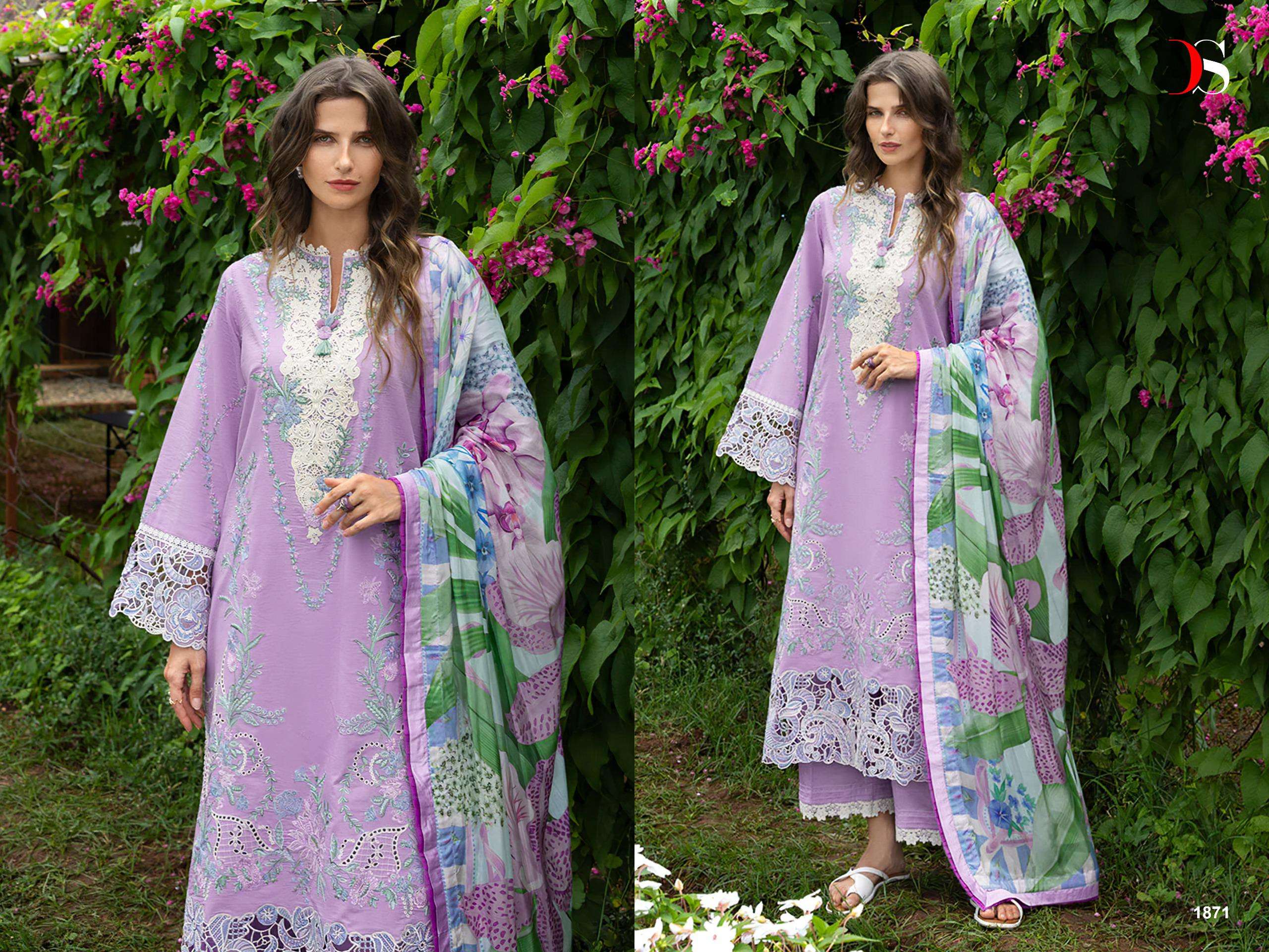 DEEPSY SUITS MUSHQ LAWN COLLECTION VOL 2 COTTON HEAVY EMBROIDERY WORK SUIT
