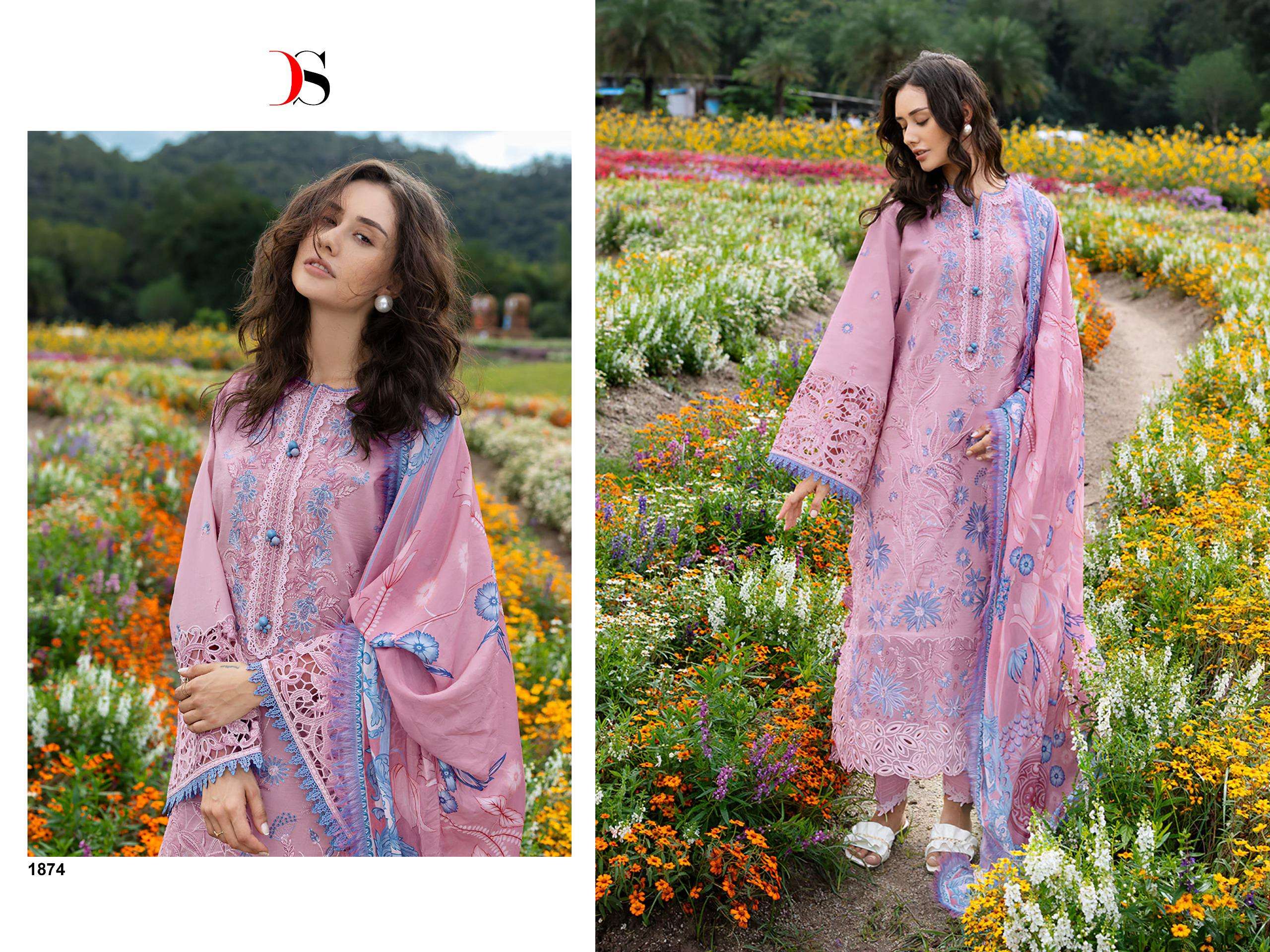 DEEPSY SUITS MUSHQ LAWN COLLECTION VOL 2 COTTON HEAVY EMBROIDERY WORK SUIT
