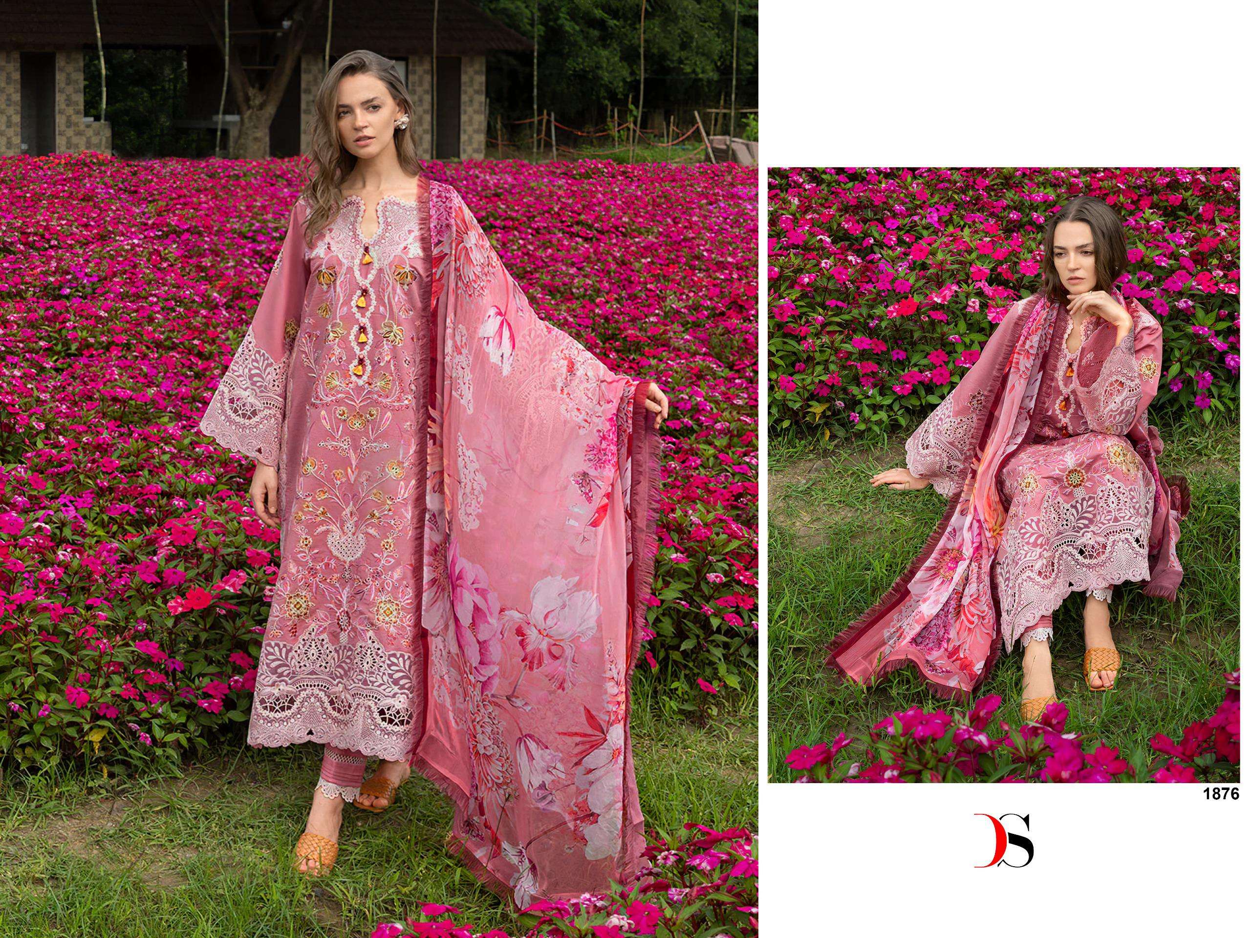 DEEPSY SUITS MUSHQ LAWN COLLECTION VOL 2 COTTON HEAVY EMBROIDERY WORK SUIT
