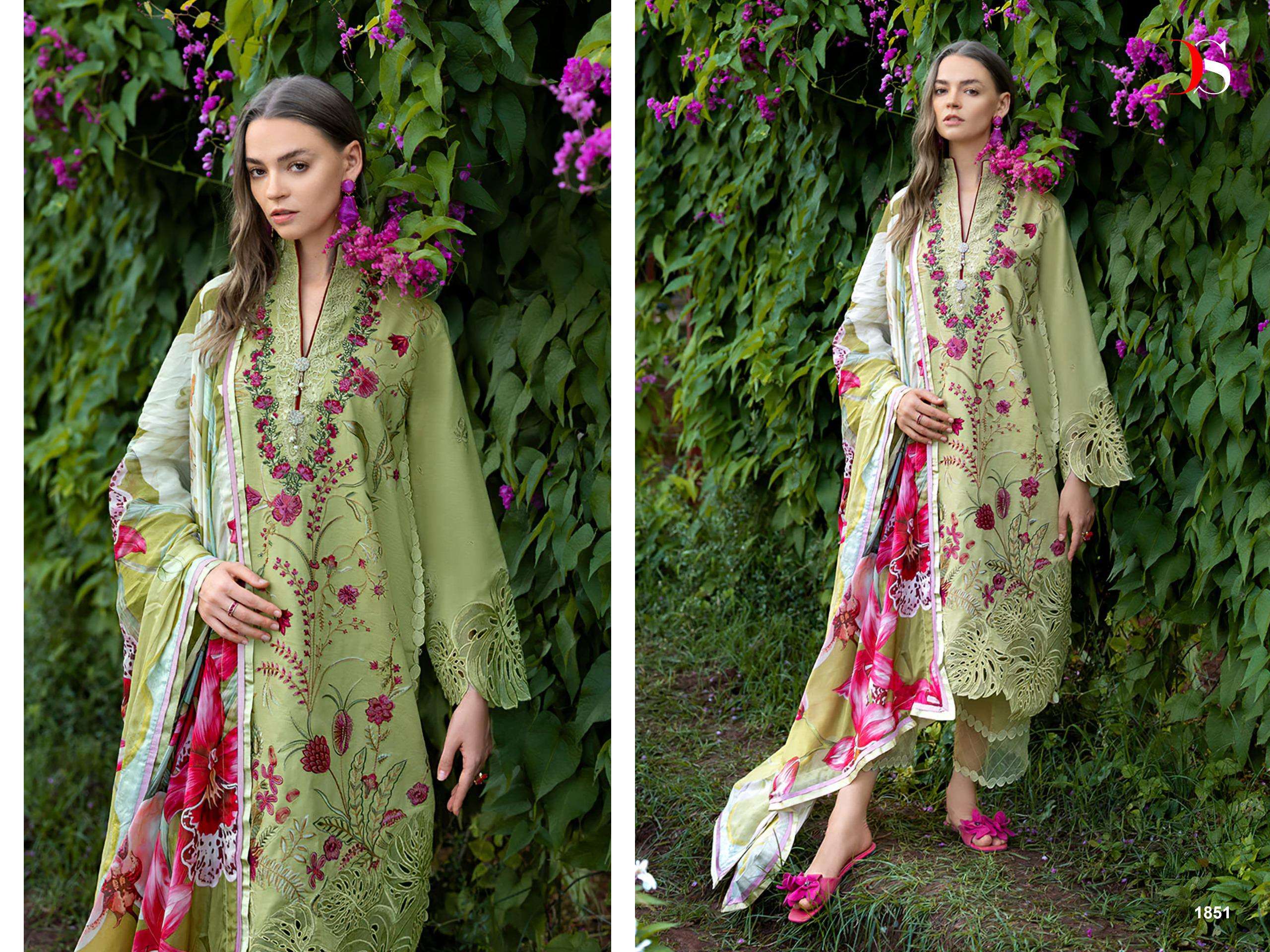DEEPSY SUITS MUSHQ LAWN COLLECTION VOL 3 COTTON HEAVY EMBROIDERY WORK PAKISTANI SUIT