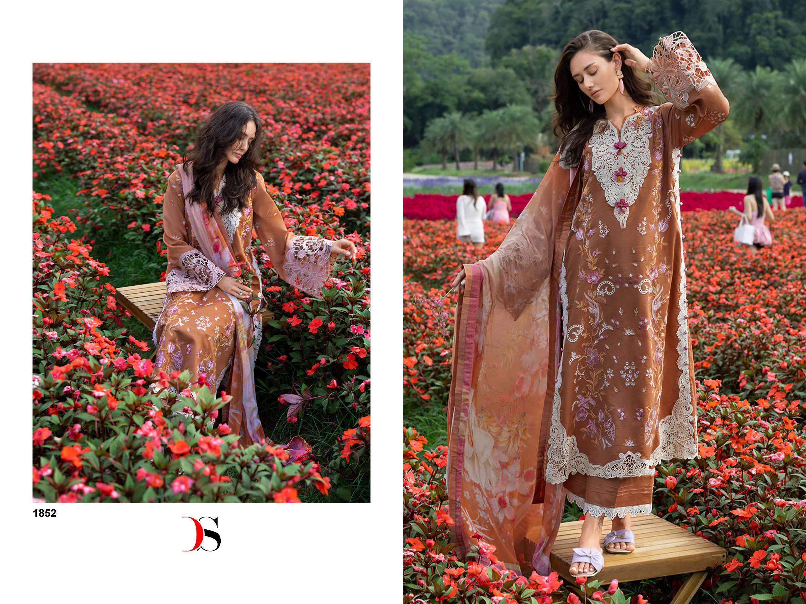 DEEPSY SUITS MUSHQ LAWN COLLECTION VOL 3 COTTON HEAVY EMBROIDERY WORK PAKISTANI SUIT