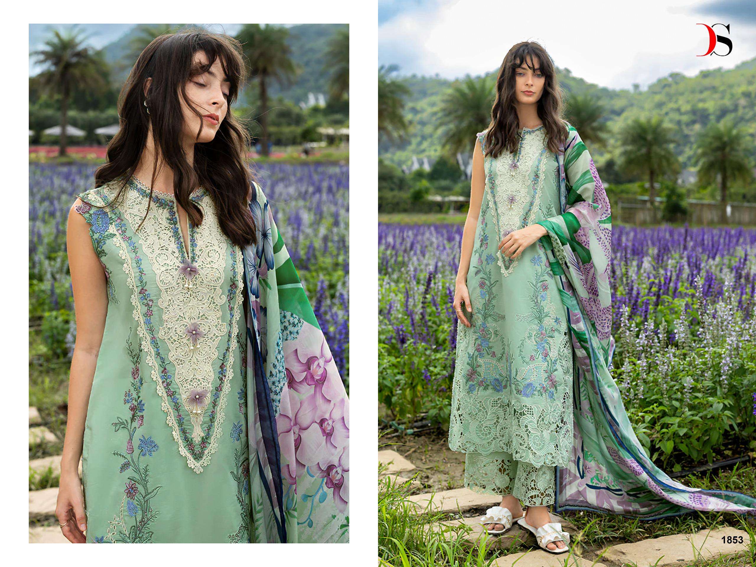 DEEPSY SUITS MUSHQ LAWN COLLECTION VOL 3 COTTON HEAVY EMBROIDERY WORK PAKISTANI SUIT