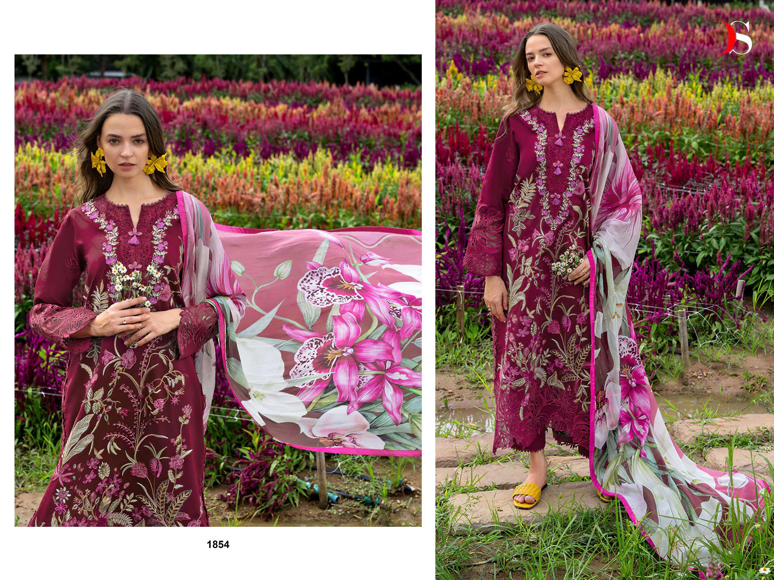 DEEPSY SUITS MUSHQ LAWN COLLECTION VOL 3 COTTON HEAVY EMBROIDERY WORK PAKISTANI SUIT