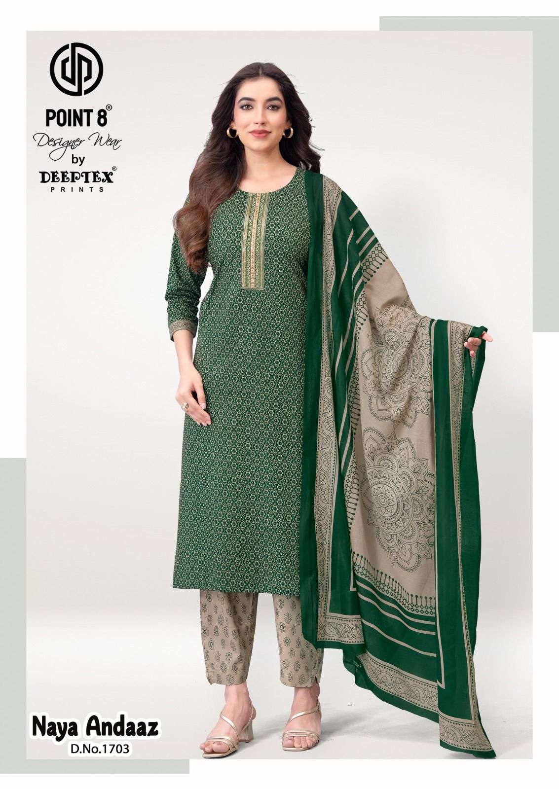 DEEPTEX PRINTS NAYA ANDAAZ VOL 17 COTTON PRINTED READY MADE LADIES SUIT