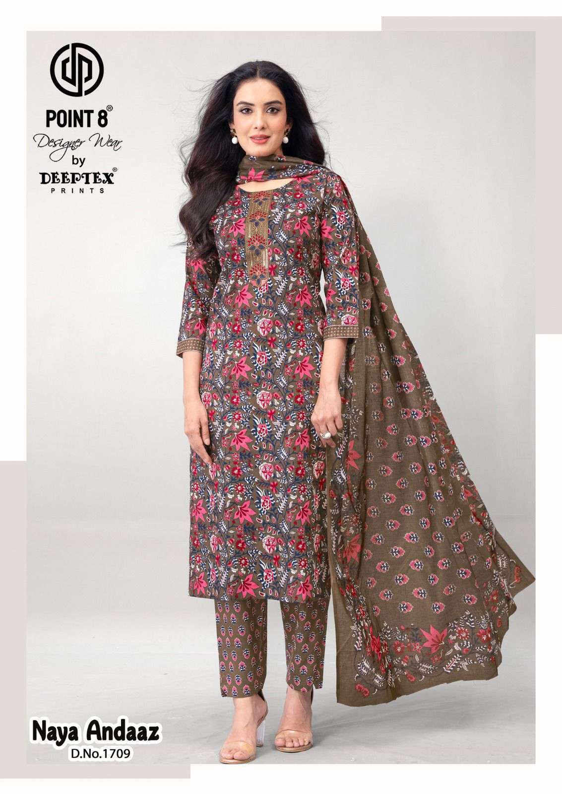 DEEPTEX PRINTS NAYA ANDAAZ VOL 17 COTTON PRINTED READY MADE LADIES SUIT