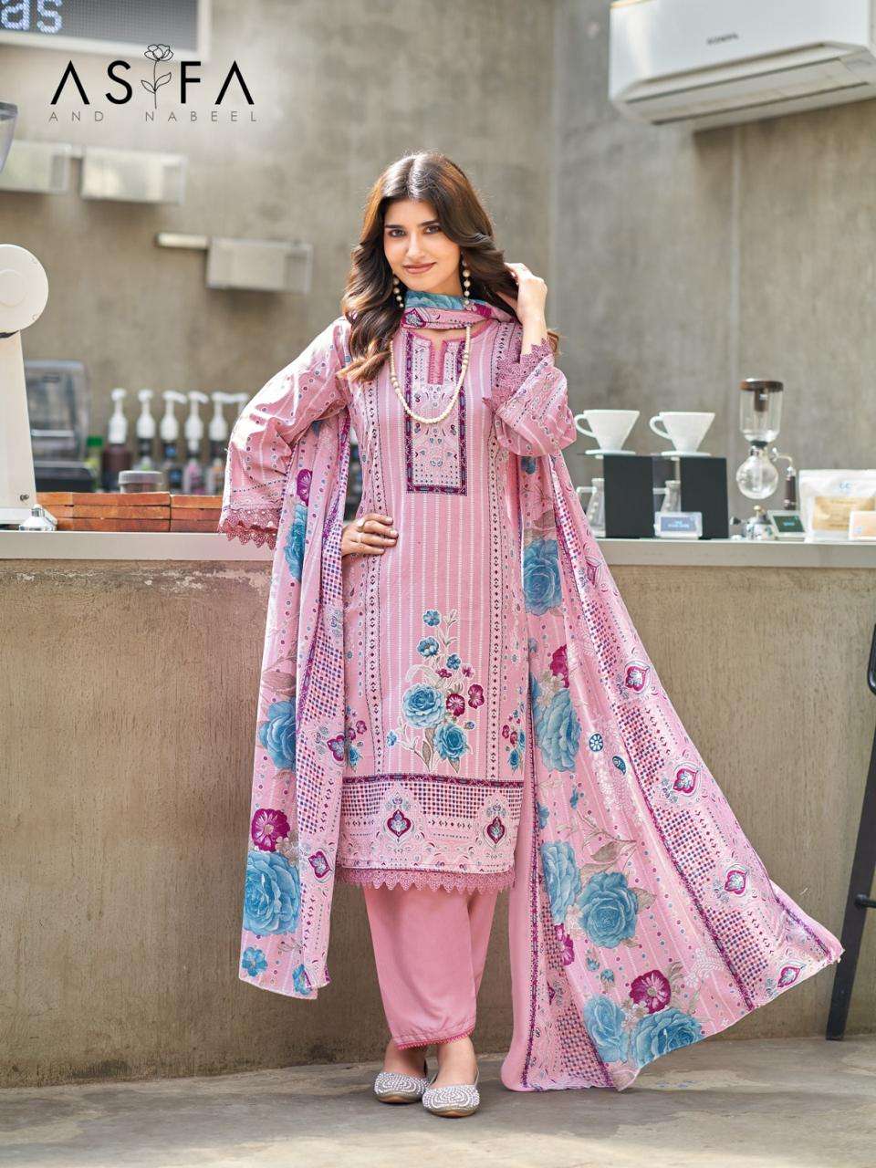 FALAK INTERNATIONAL ASIFA AND NABEEL VOL 3 COTTON DIGITAL PRINTS SALWAR SUIT