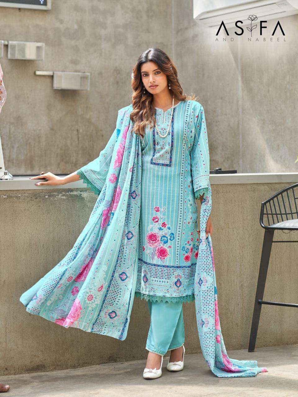 FALAK INTERNATIONAL ASIFA AND NABEEL VOL 3 COTTON DIGITAL PRINTS SALWAR SUIT