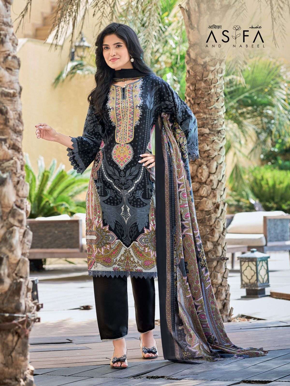FALAK INTERNATIONAL ASIFA AND NABEEL VOL 4 COTTON DIGITAL PRINTS SALWAR SUIT