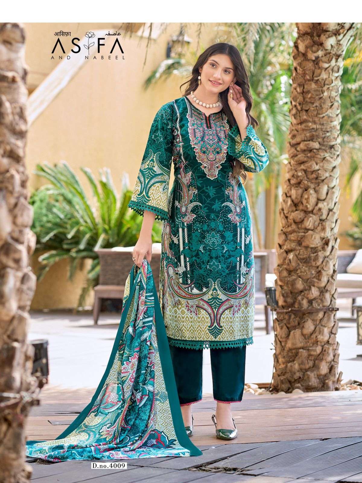 FALAK INTERNATIONAL ASIFA AND NABEEL VOL 4 COTTON DIGITAL PRINTS SALWAR SUIT