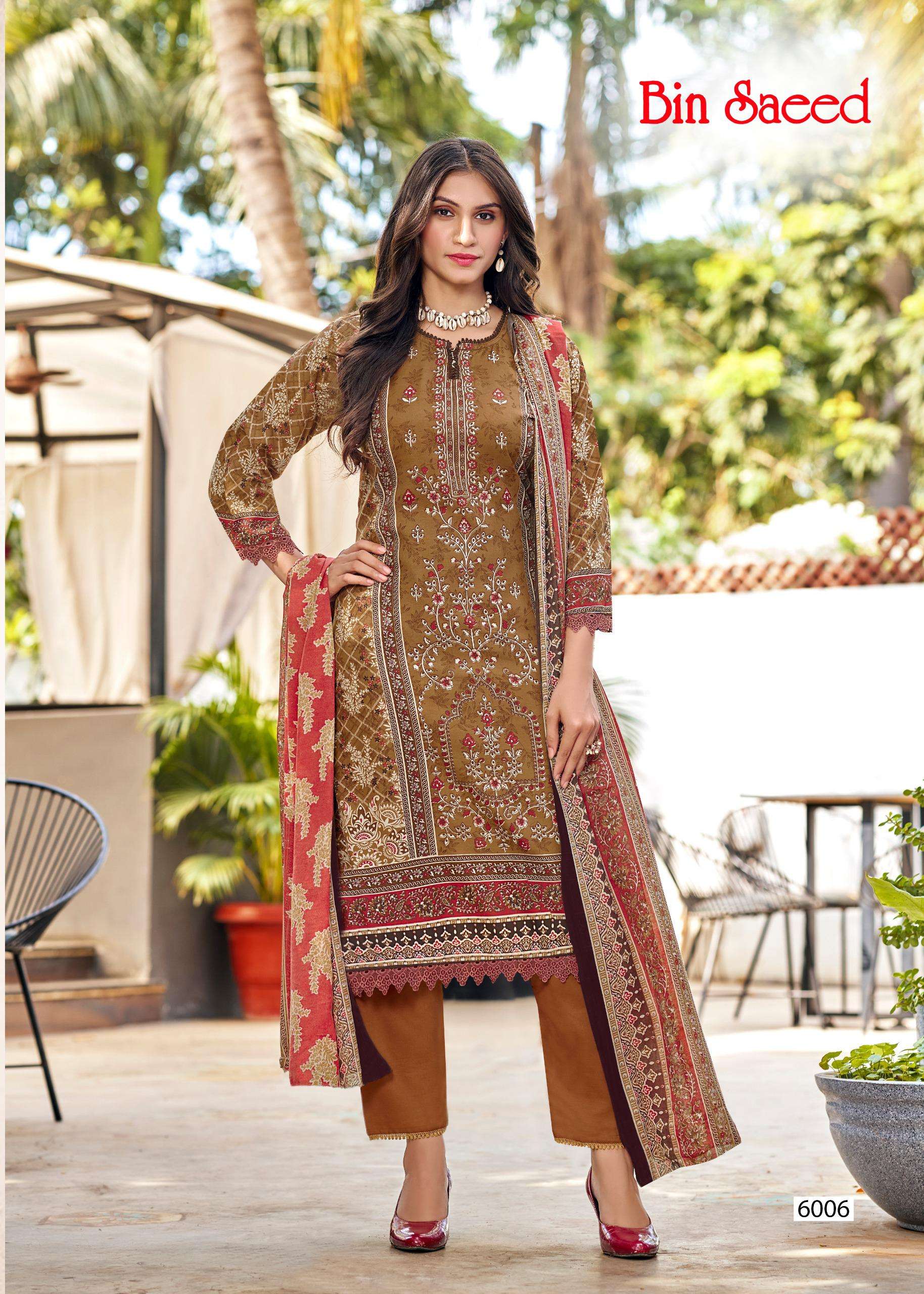 FALAK INTERNATIONAL BIN SAEED VOL 6 COTTON DIGITAL PRINT SALWAR SUIT