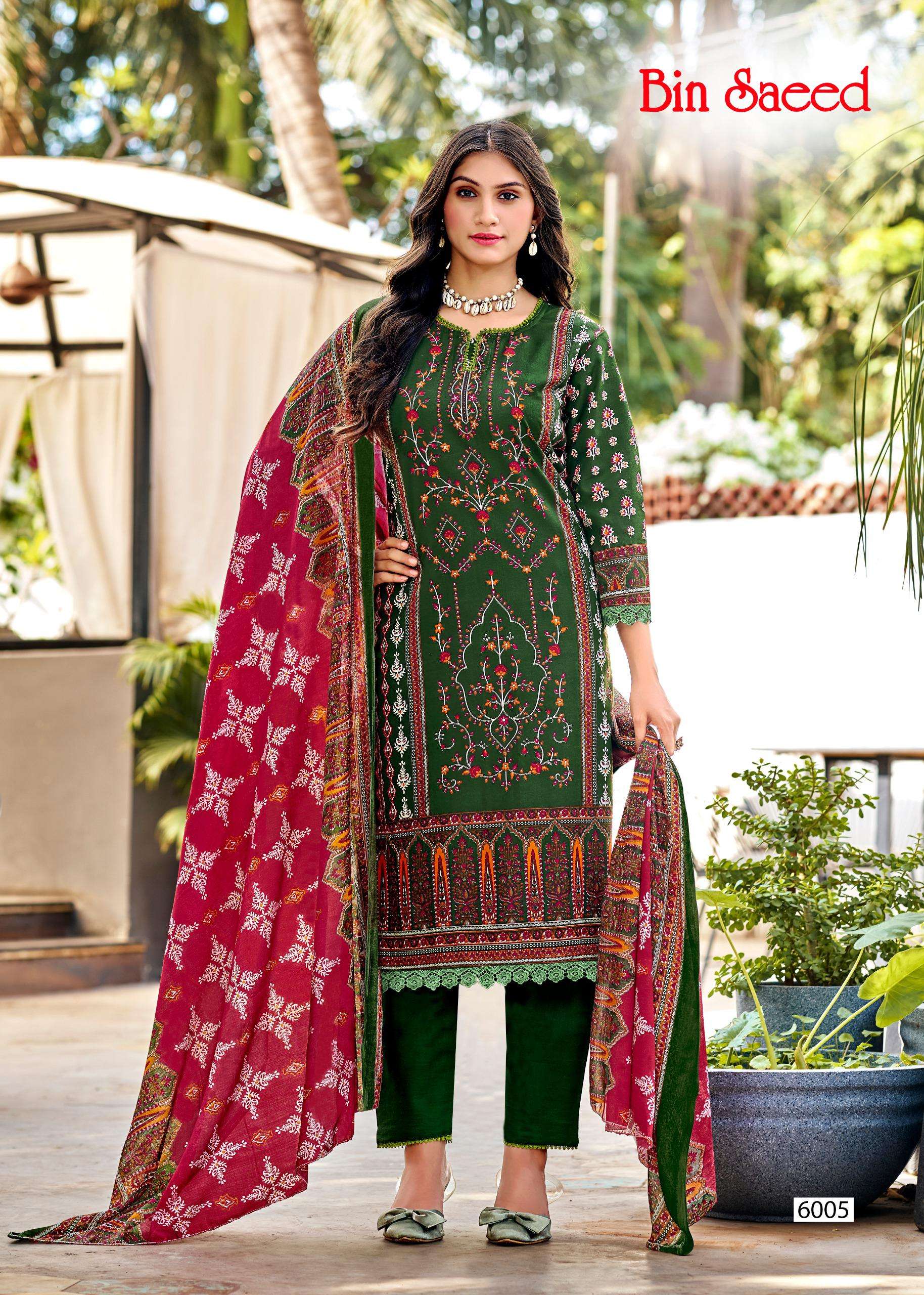 FALAK INTERNATIONAL BIN SAEED VOL 6 COTTON DIGITAL PRINT SALWAR SUIT