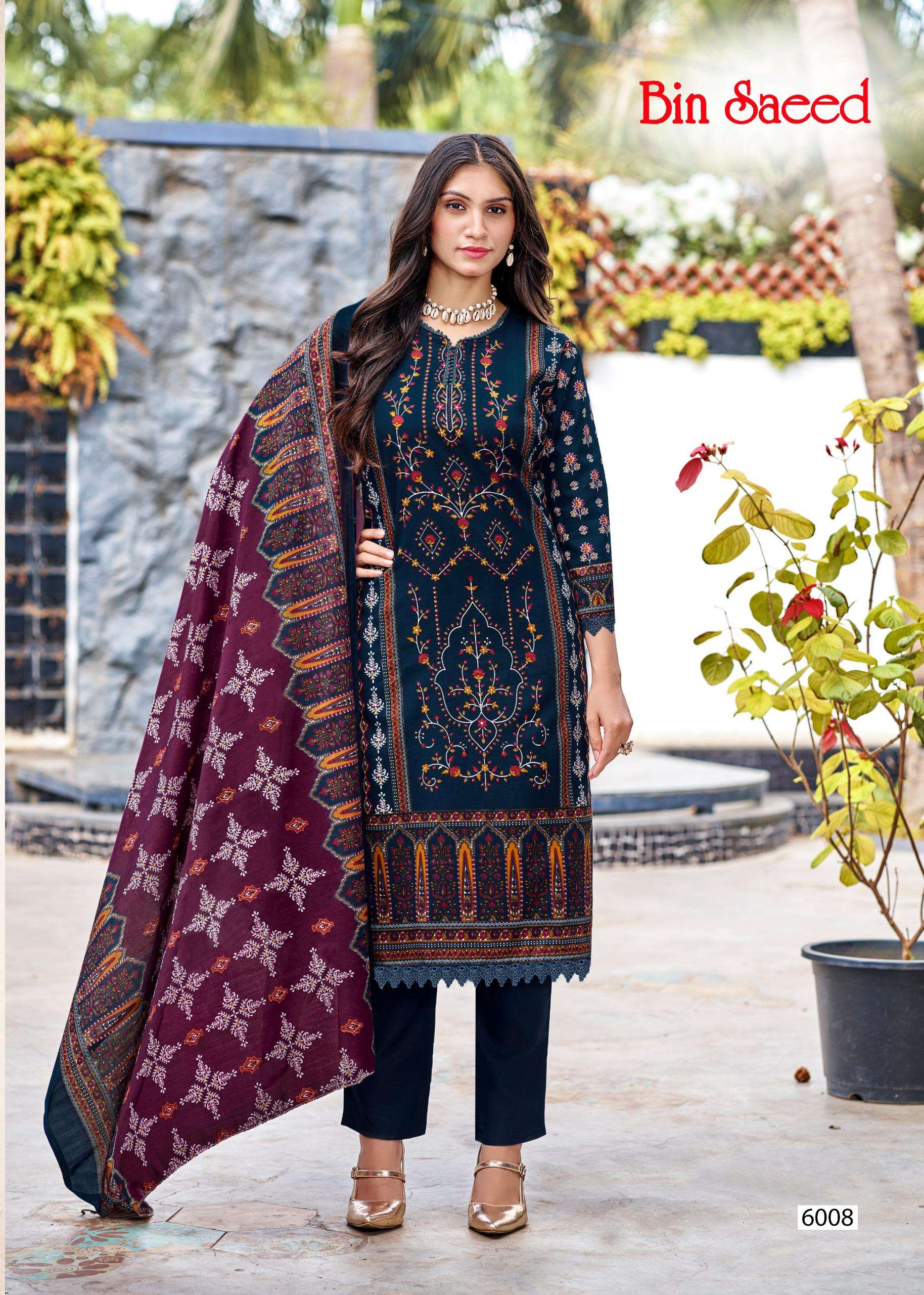 FALAK INTERNATIONAL BIN SAEED VOL 6 COTTON DIGITAL PRINT SALWAR SUIT
