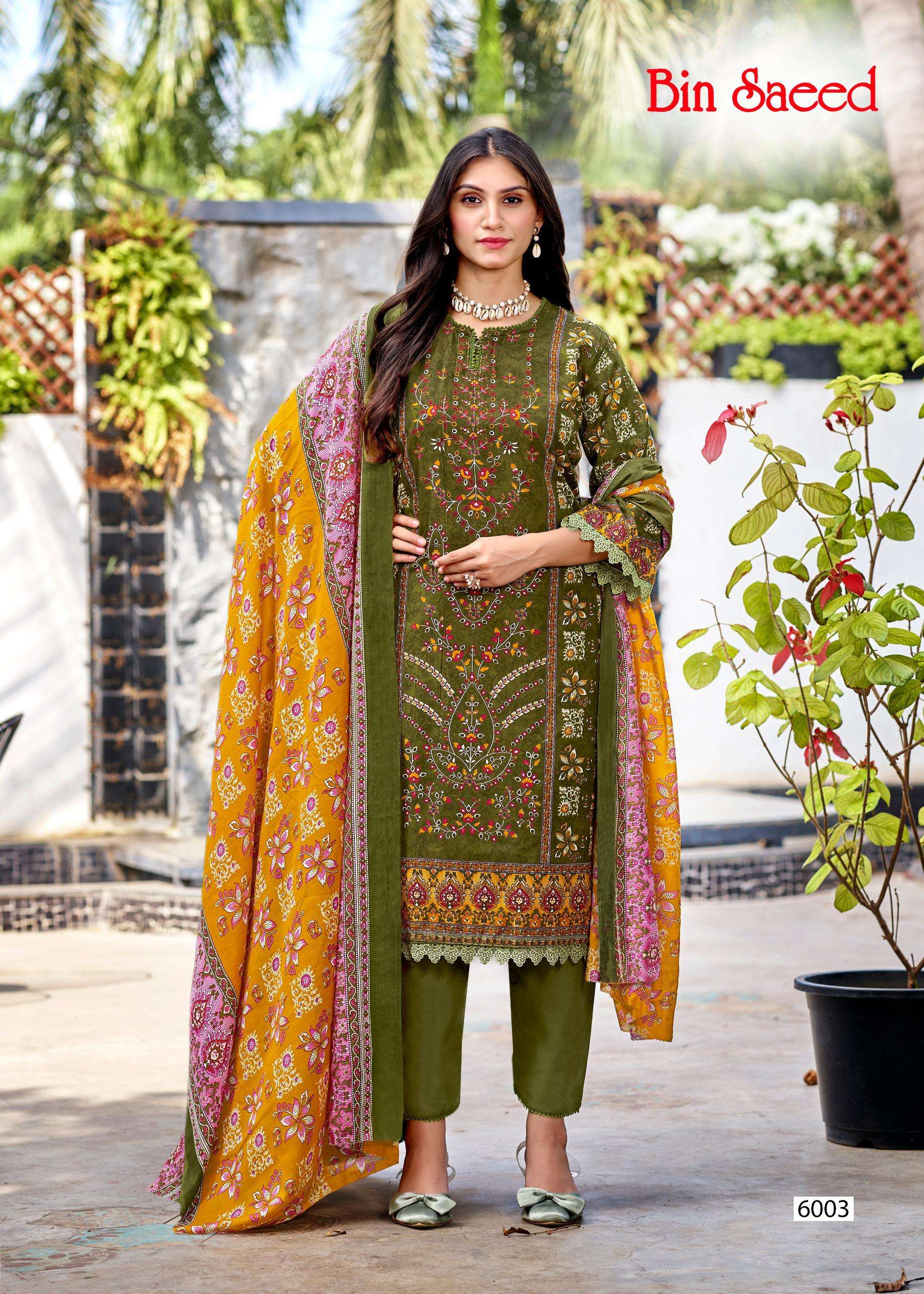 FALAK INTERNATIONAL BIN SAEED VOL 6 COTTON DIGITAL PRINT SALWAR SUIT
