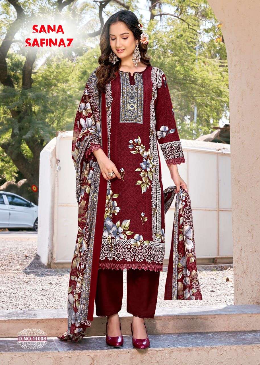 FALAK INTERNATIONAL SANA SAFINAZ VOL 11 COTTON DIGITAL STYLE PRINT SALWAR SUIT	