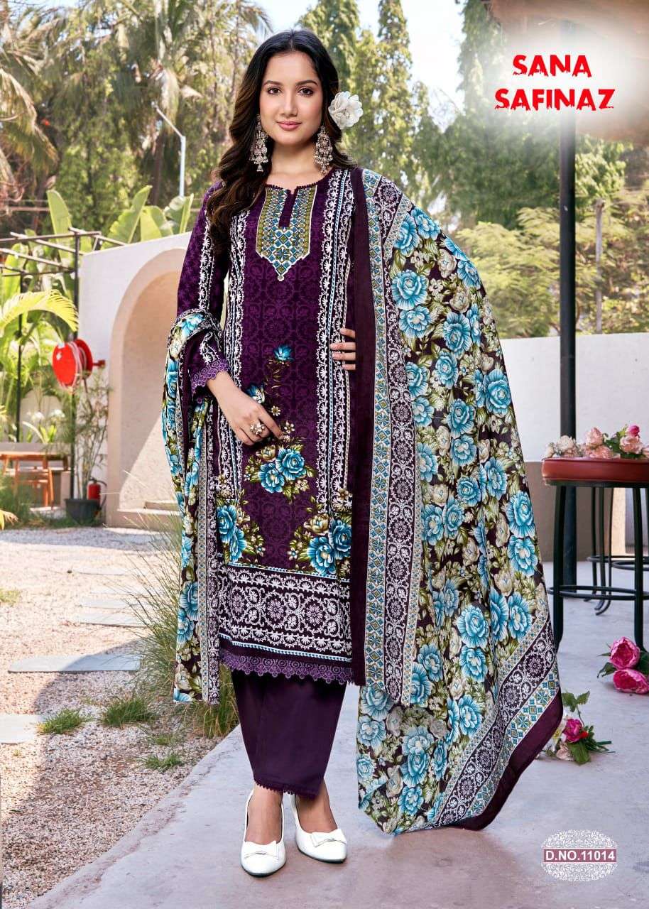 FALAK INTERNATIONAL SANA SAFINAZ VOL 11 COTTON DIGITAL STYLE PRINT SALWAR SUIT	