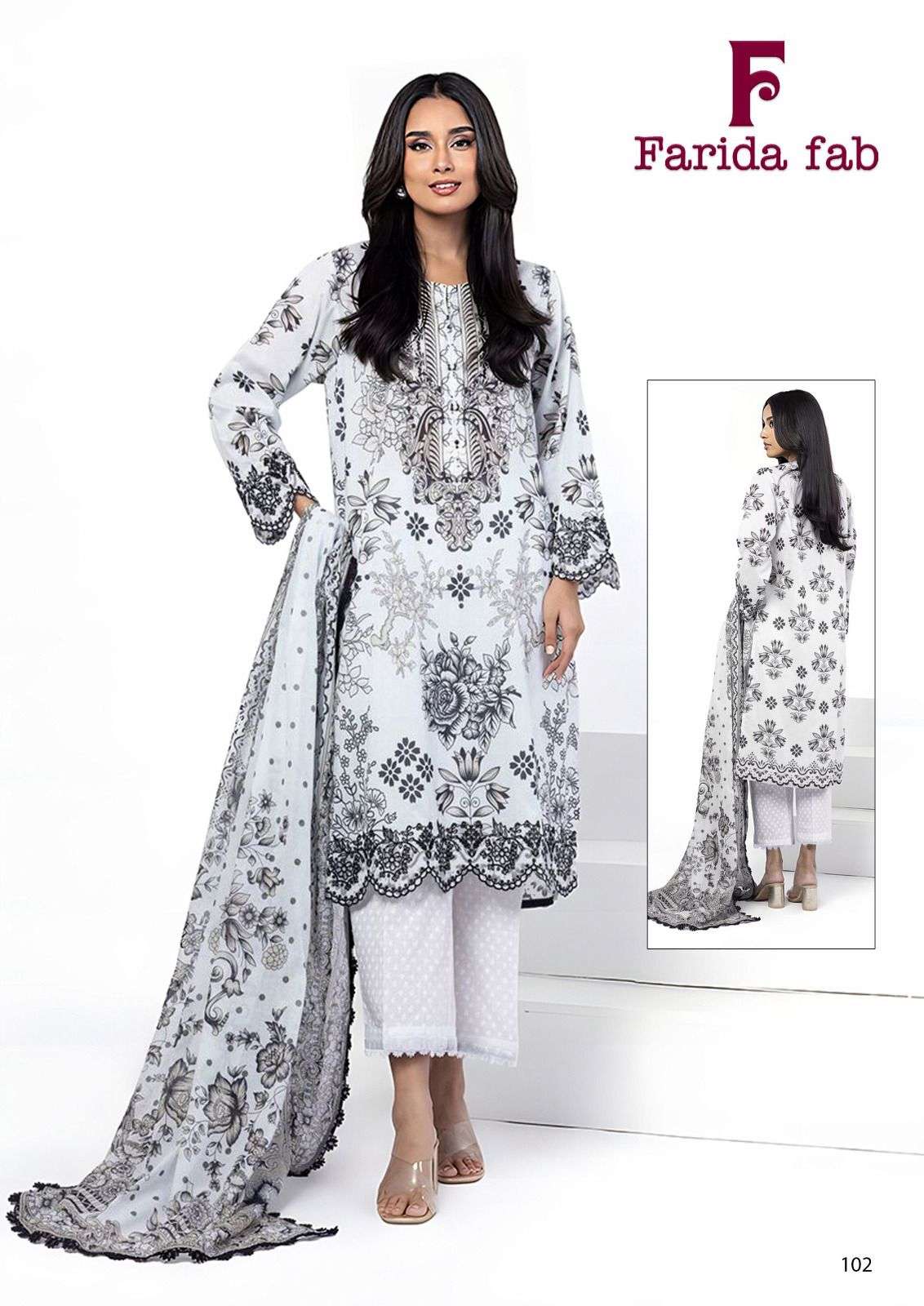 FARIDA FAB BIN SAEED COTTON DIGITAL PRINTS SALWAR SUIT