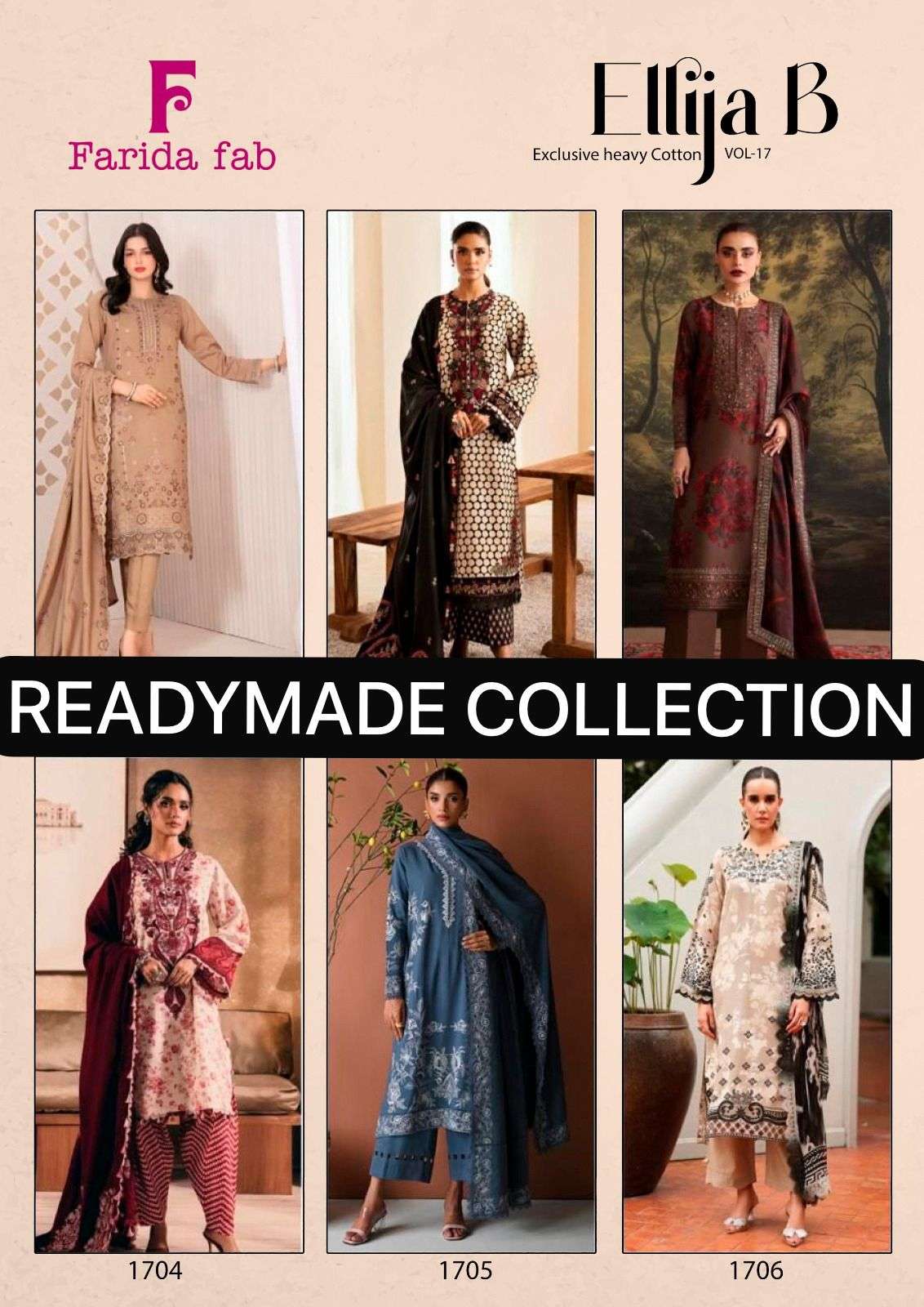 FARIDA FAB ELLIJA B VOL 17 READY MADE COLLECTION 