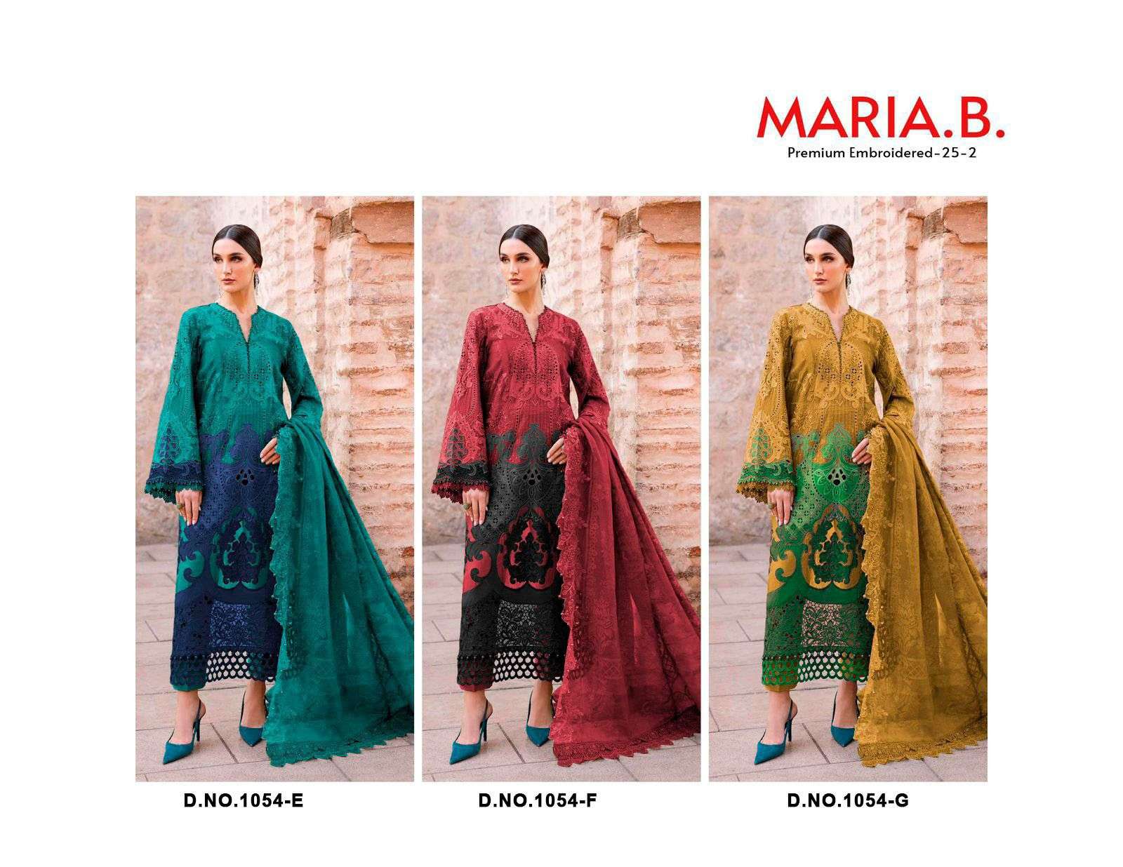 FLORENT D NO 1054 EFG COTTON HEAVY EMBROIDERY DESIGNER WORK SUIT