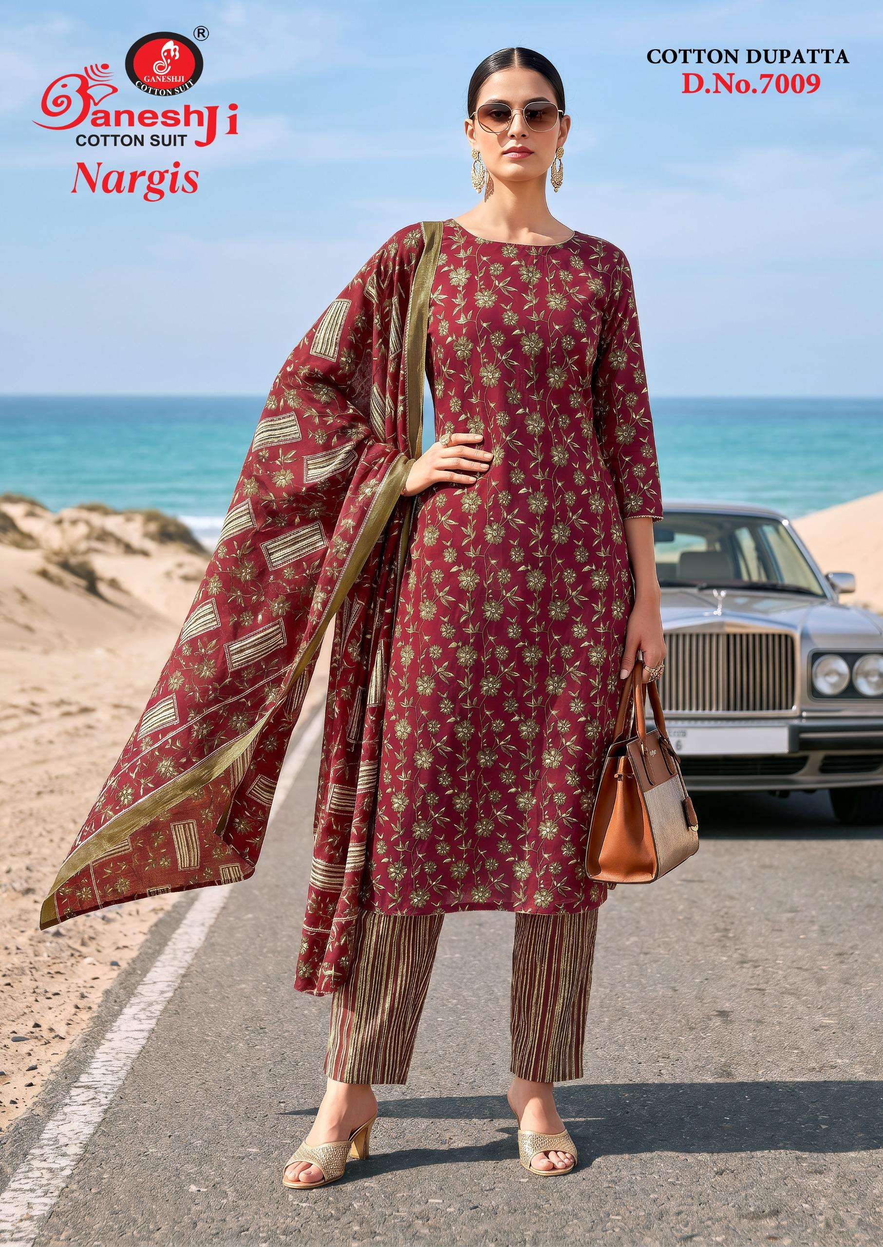 GANESHJI COTTON SUIT NARGIS VOL 7 COTTON PRINTED LADIES SALWAR SUIT