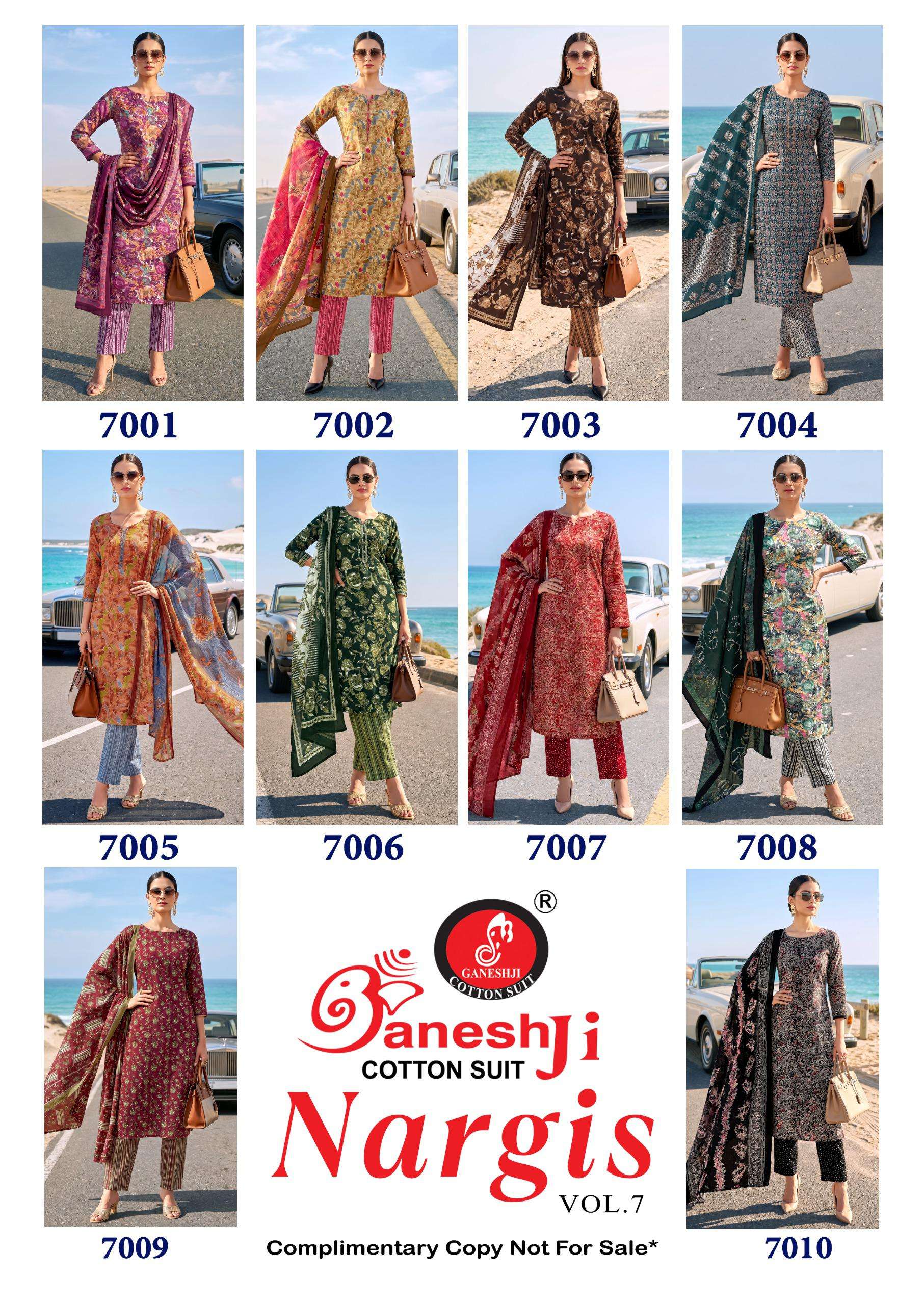 GANESHJI COTTON SUIT NARGIS VOL 7 COTTON PRINTED LADIES SALWAR SUIT