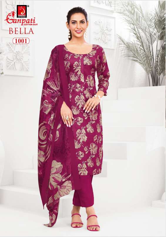 GANPATI BELLA VOL 10 COTTON PRINT READY LADIES SUIT