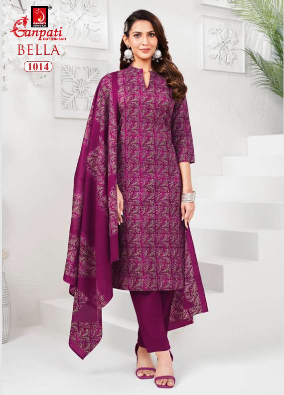 GANPATI BELLA VOL 10 COTTON PRINT READY LADIES SUIT