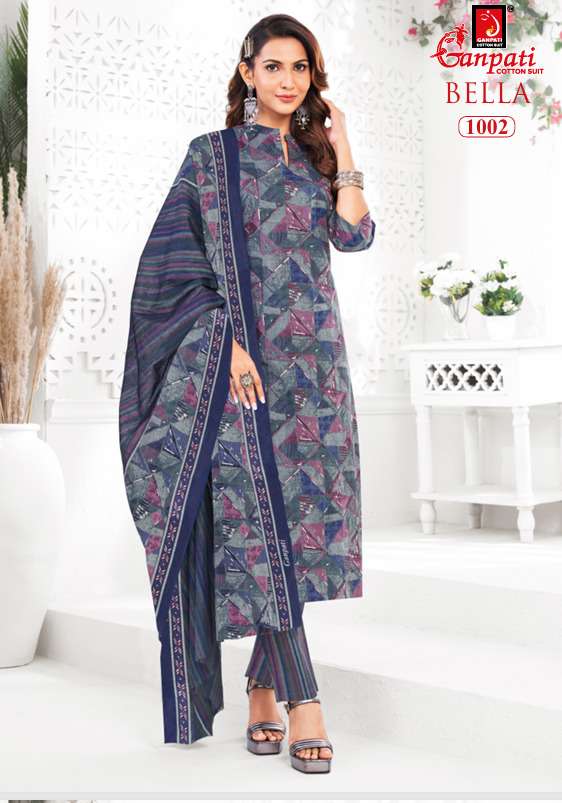 GANPATI BELLA VOL 10 COTTON PRINT READY LADIES SUIT