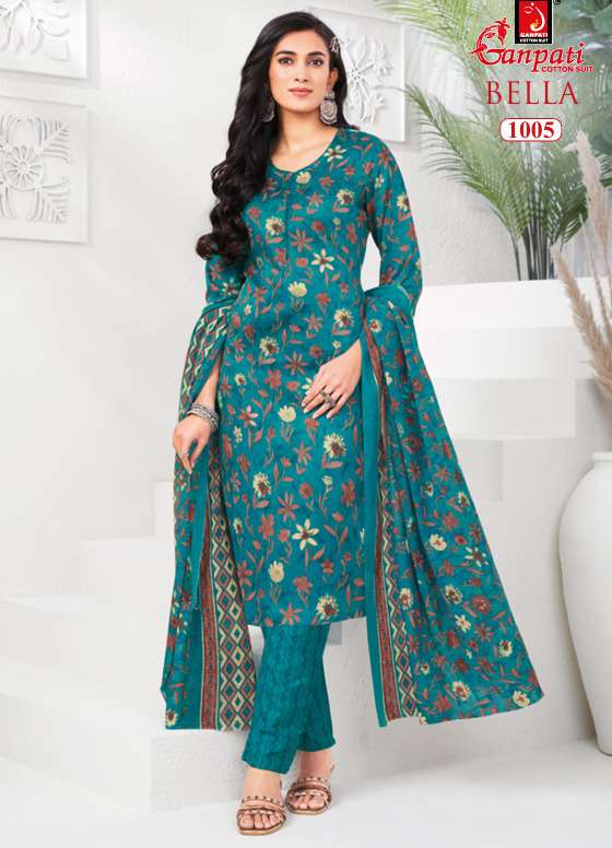 GANPATI BELLA VOL 10 COTTON PRINT READY LADIES SUIT