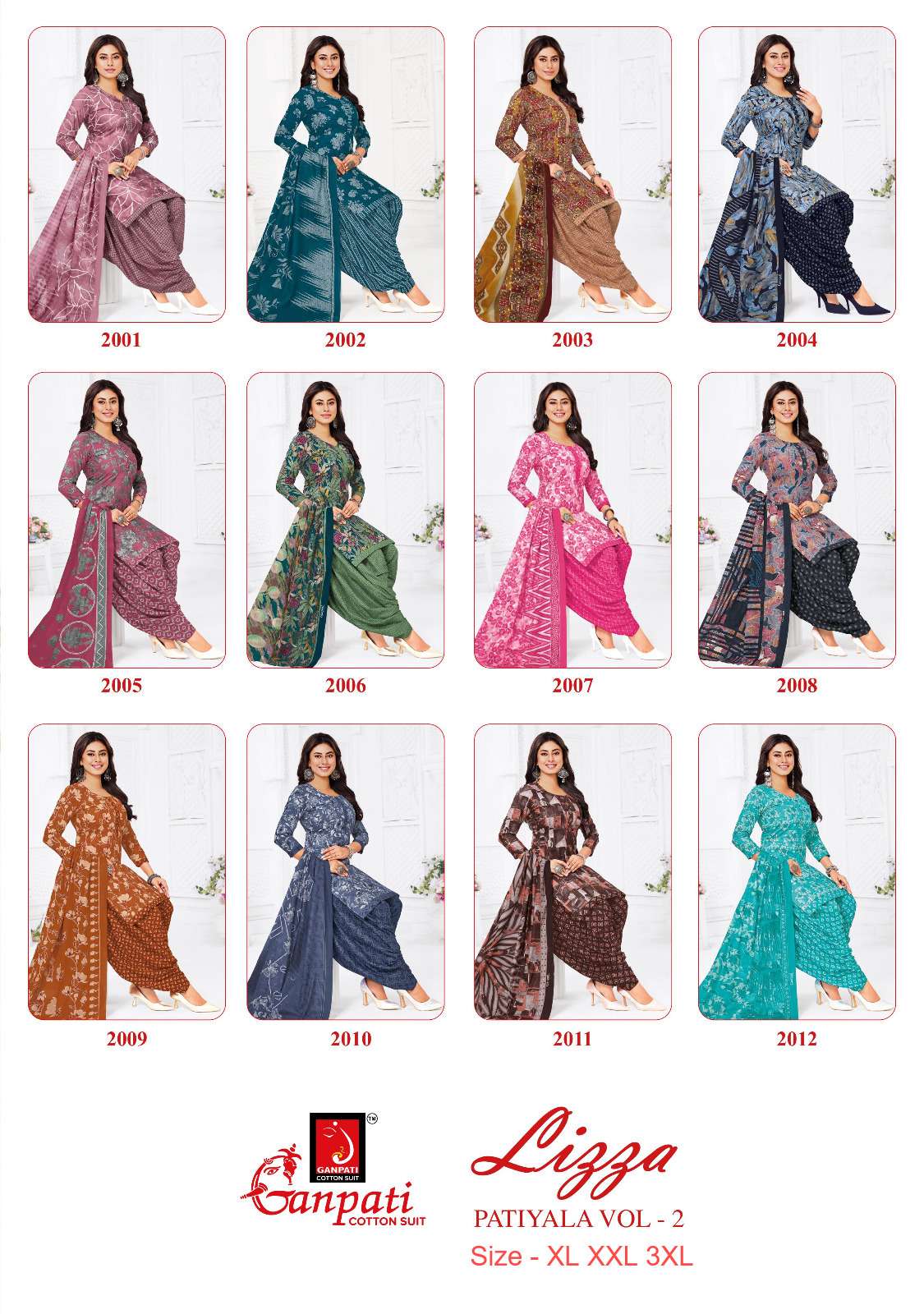 GANPATI LIZZA PATIYALA VOL 2 READY MADE COLLECTION 