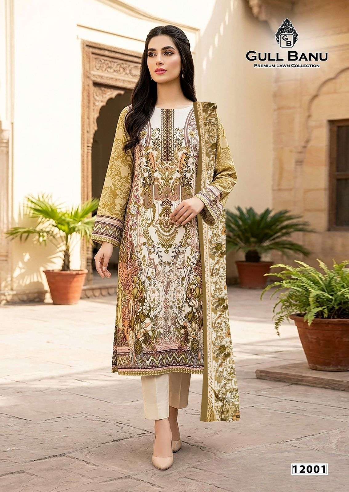 GULL AAHMED GULL BANU VOL 12 COTTON DIGITAL PRINTS SALWAR SUIT	 