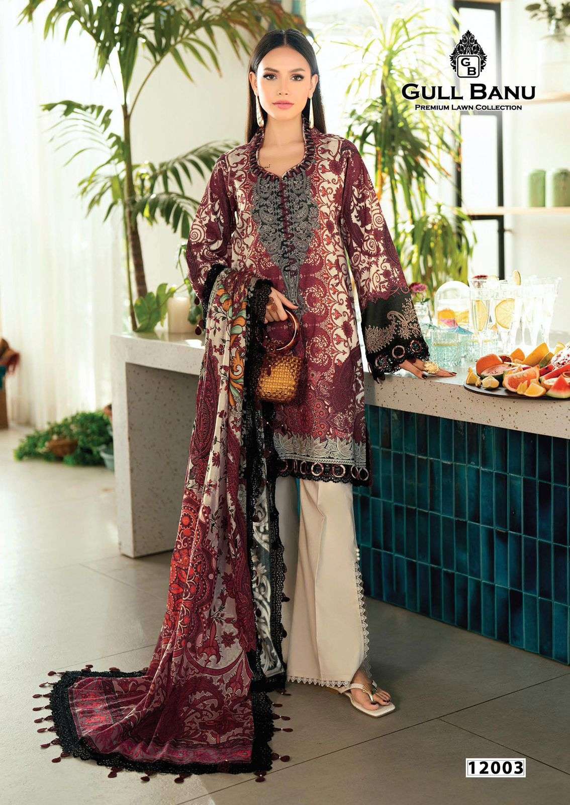 GULL AAHMED GULL BANU VOL 12 COTTON DIGITAL PRINTS SALWAR SUIT	 