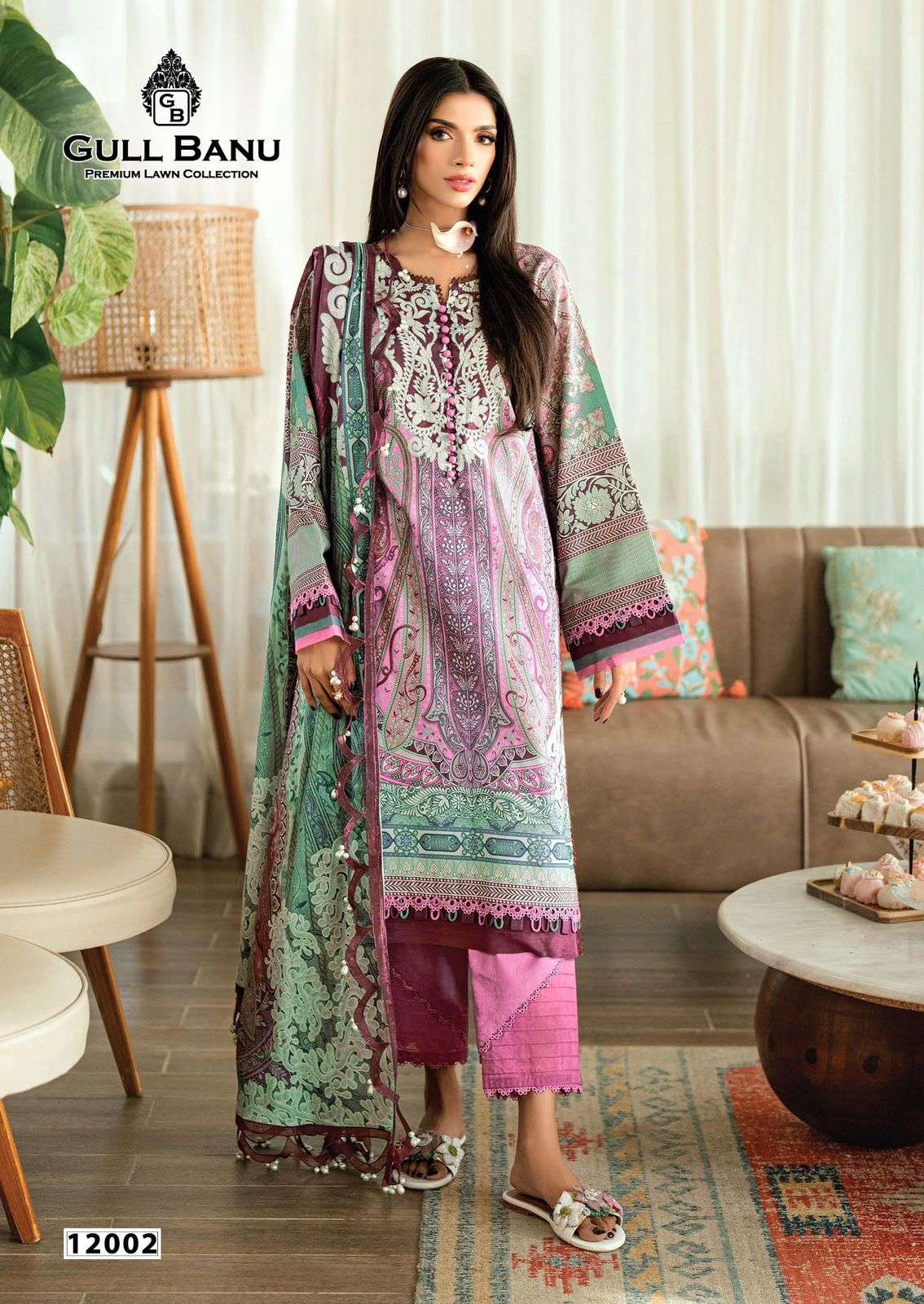 GULL AAHMED GULL BANU VOL 12 COTTON DIGITAL PRINTS SALWAR SUIT	 