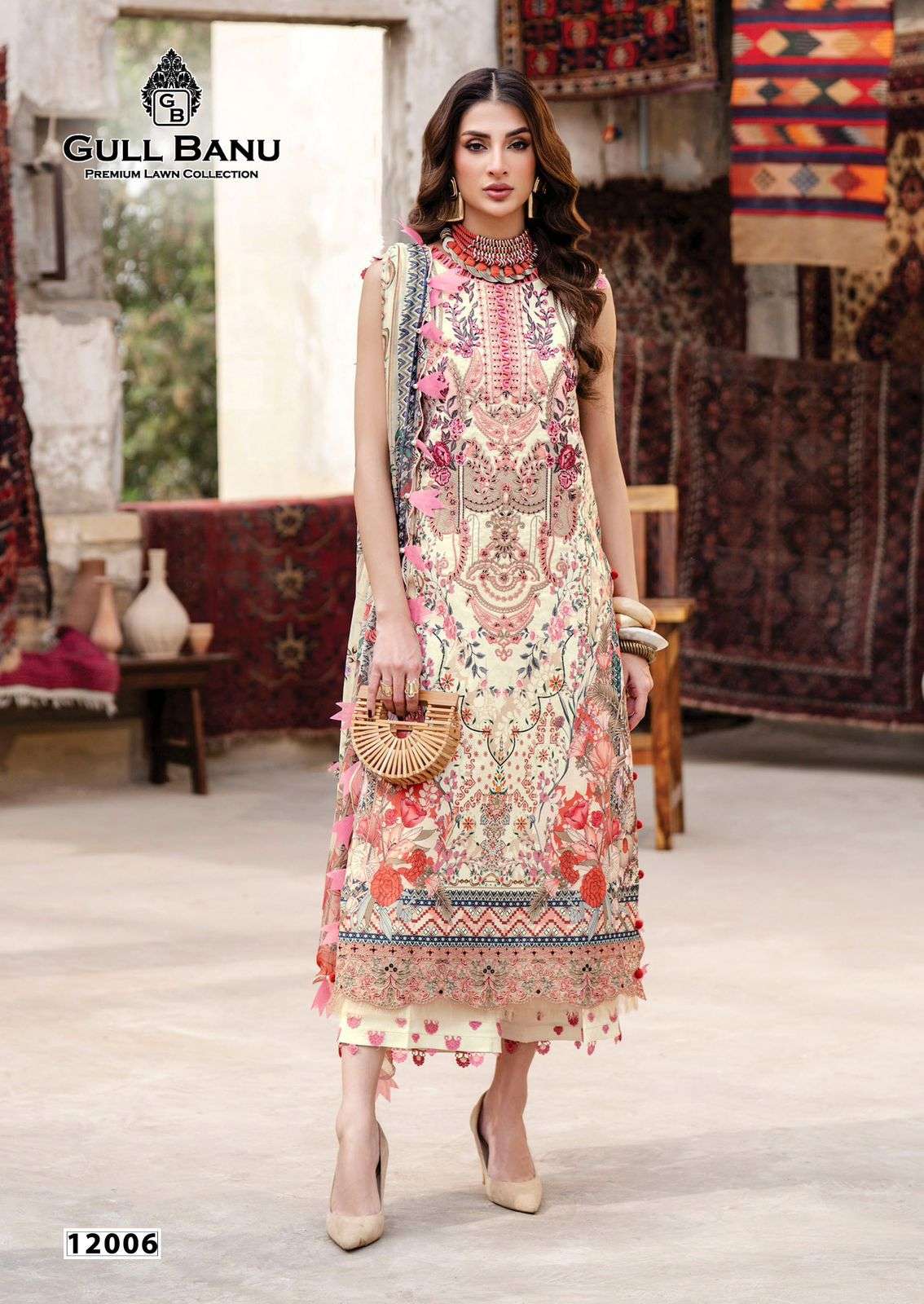 GULL AAHMED GULL BANU VOL 12 COTTON DIGITAL PRINTS SALWAR SUIT	 