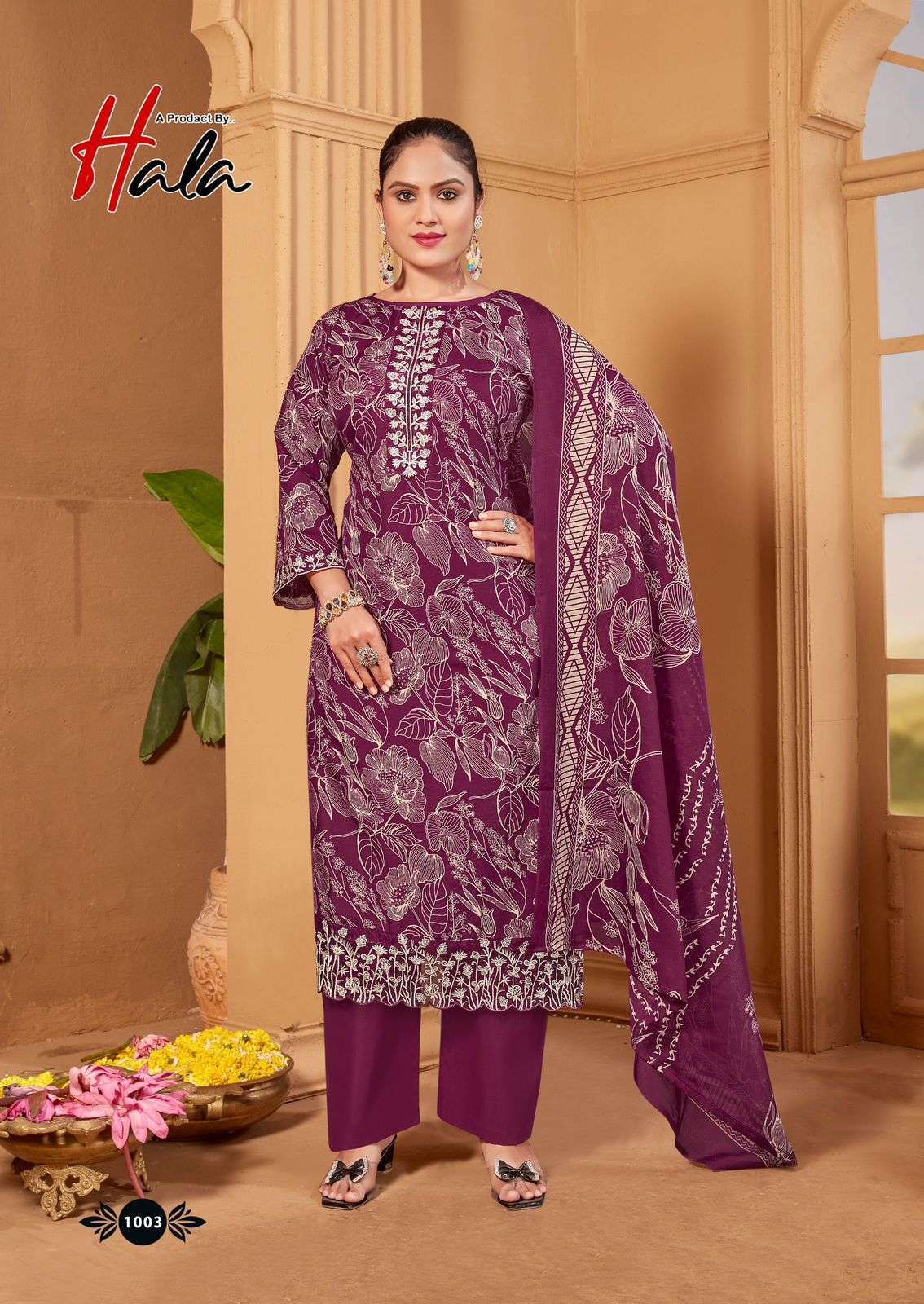  HALA TRADERS TURIKIS VOL 1 COTTON DIGITAL PRINTS WITH FANCY WORK SUIT