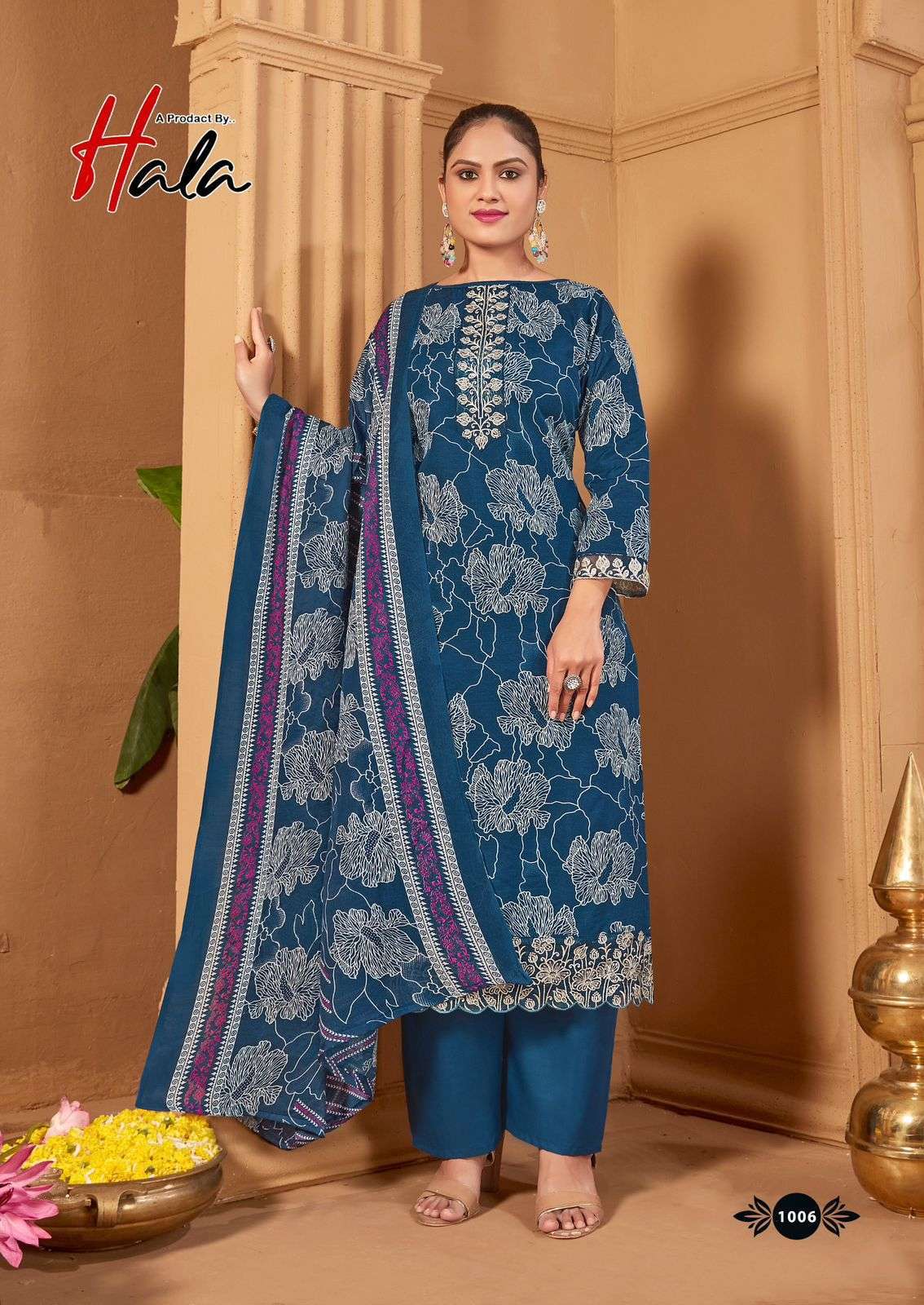  HALA TRADERS TURIKIS VOL 1 COTTON DIGITAL PRINTS WITH FANCY WORK SUIT
