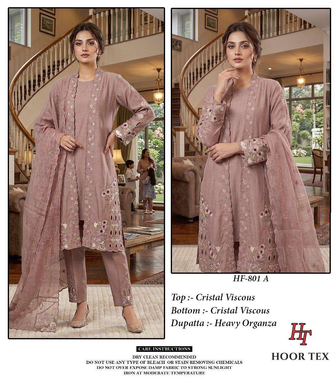 HOOR TEX HF 801 VISCOSE DESIGNER WORK READY MADE LADIES SUIT