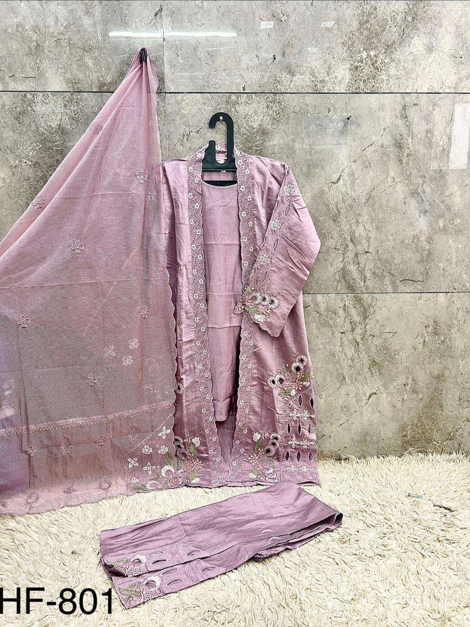 HOOR TEX HF 801 VISCOSE DESIGNER WORK READY MADE LADIES SUIT