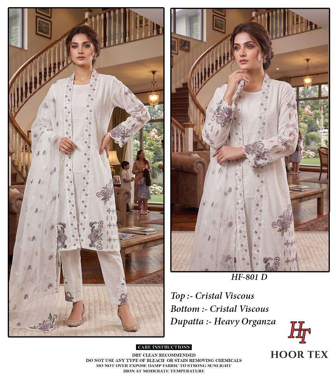 HOOR TEX HF 801 VISCOSE DESIGNER WORK READY MADE LADIES SUIT