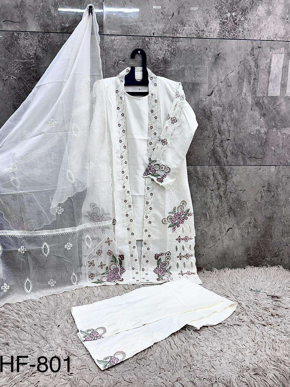 HOOR TEX HF 801 VISCOSE DESIGNER WORK READY MADE LADIES SUIT