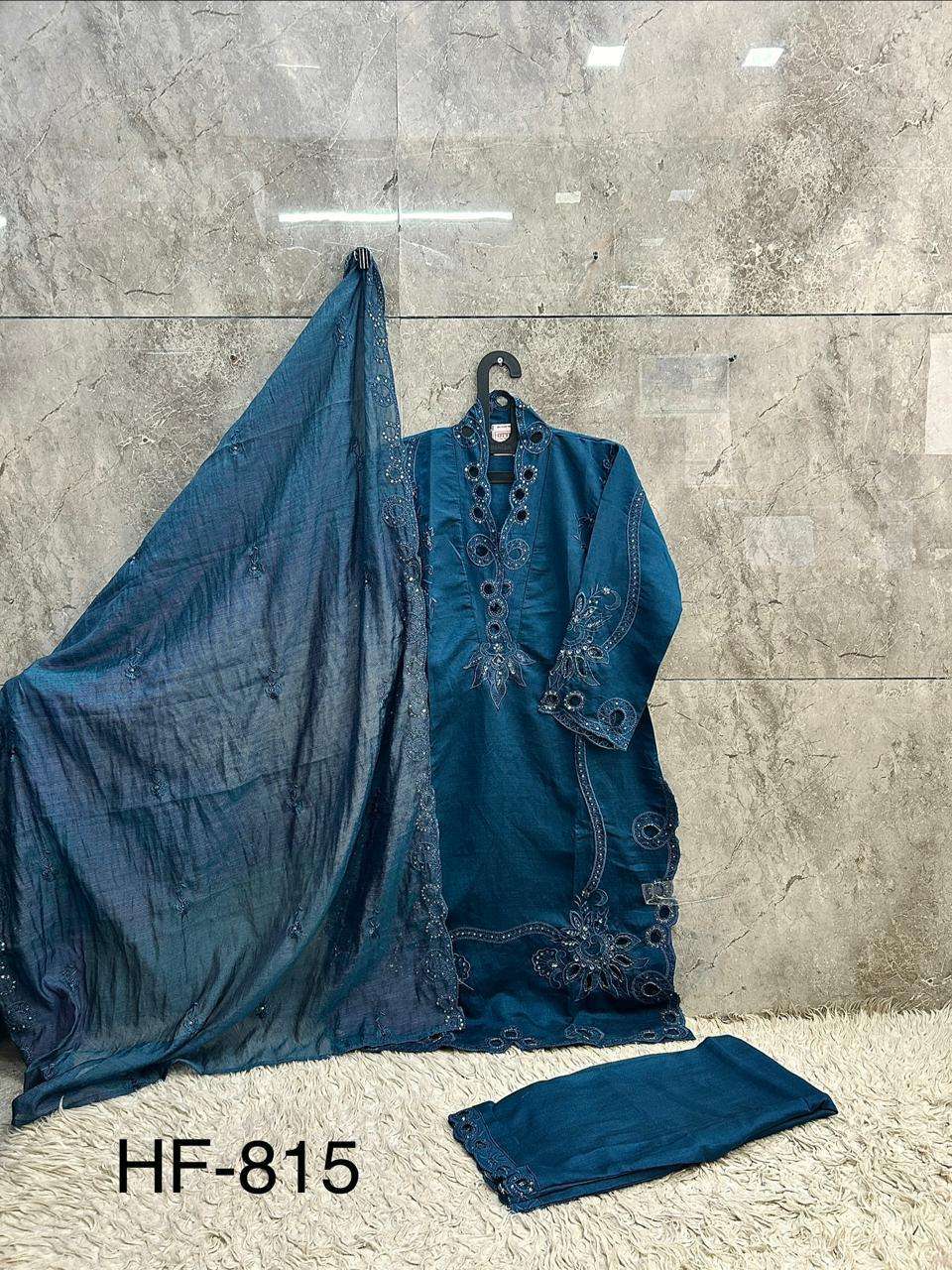 HOOR TEX HF 815 VISCOSE DESIGNER WORK READY MADE PAKISTANI SUIT