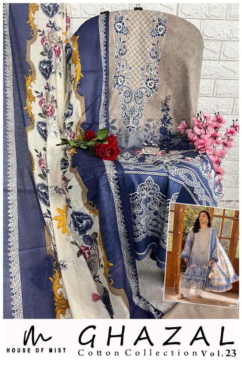 HOUSE OF MIST GHAZAL COTTON COLLECTION VOL 23 COTTON DIGITAL PRINTS SALWAR SUIT